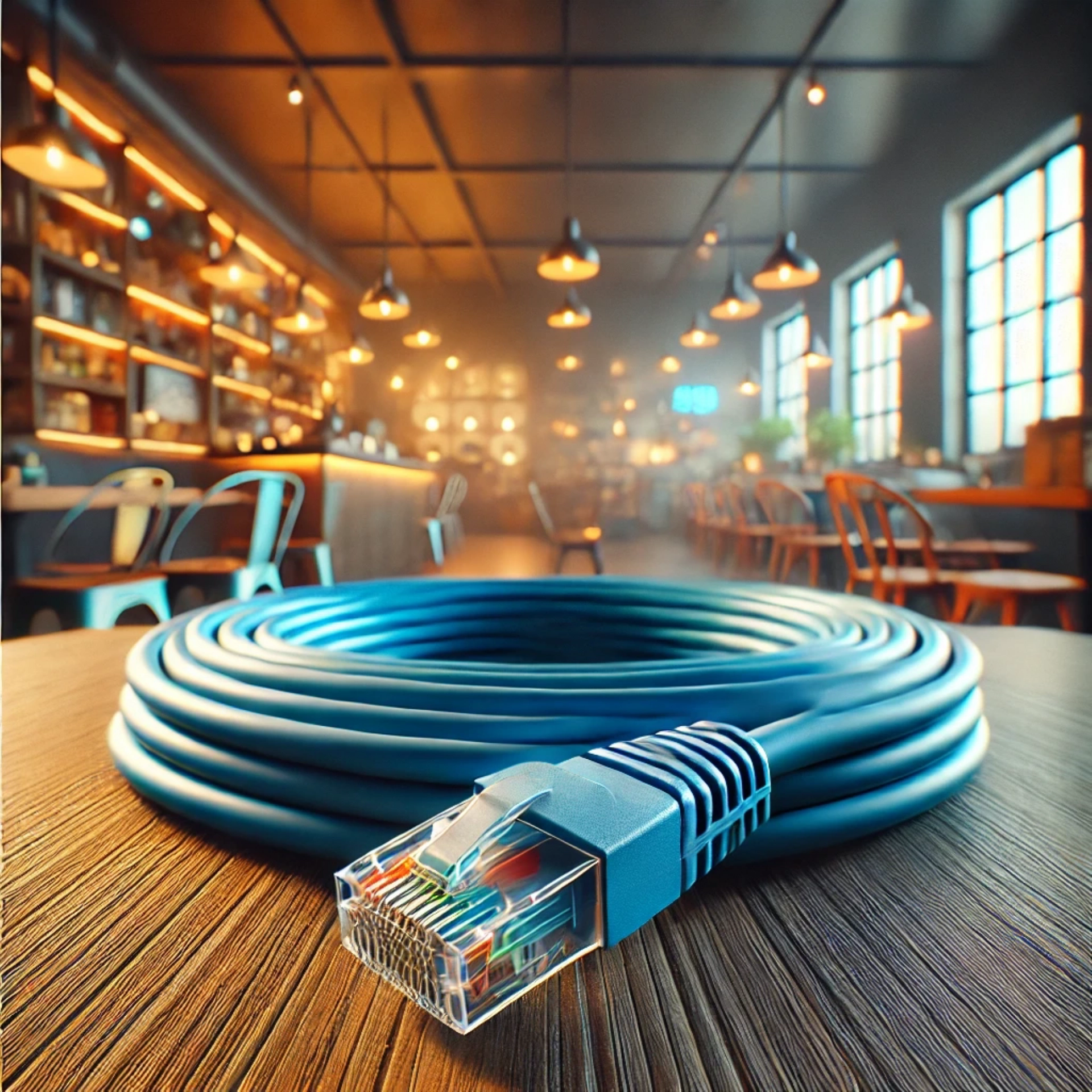 CAT6A U/UTP Patch Kablo - 1 metre, Mavi