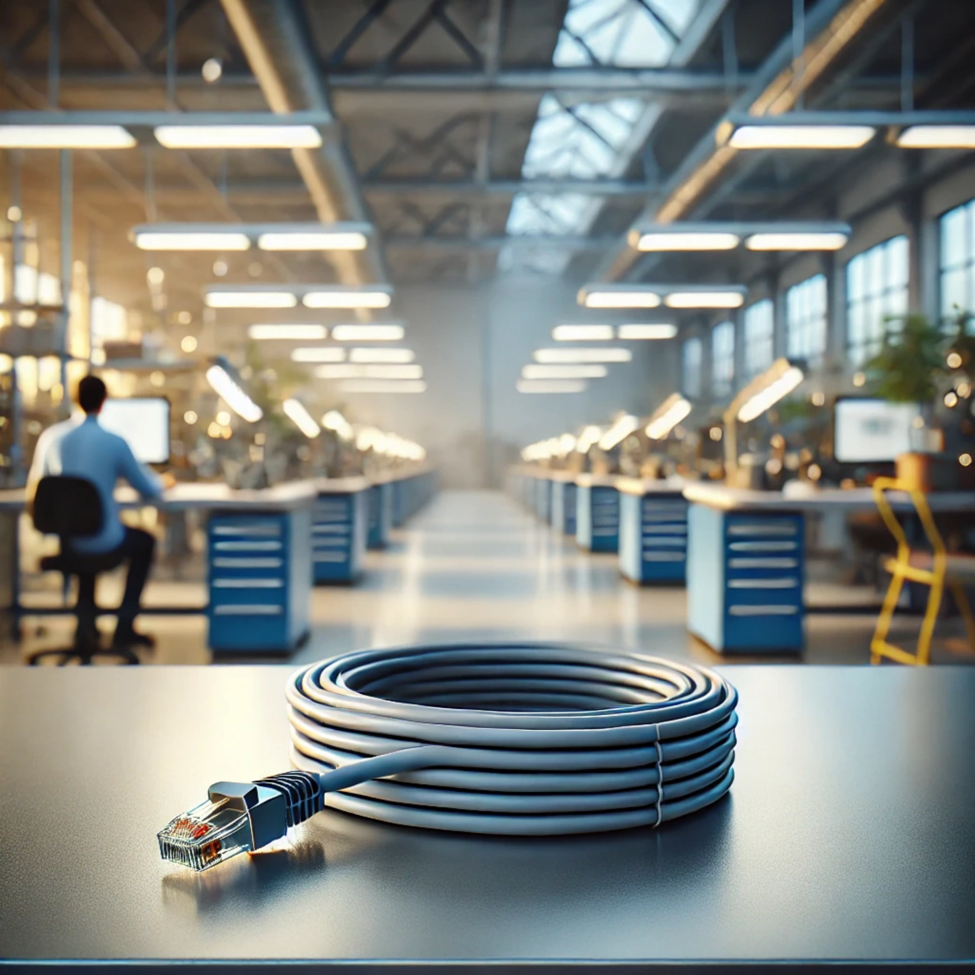 CAT6A F/FTP Patch Kablo - 10 metre, Gri