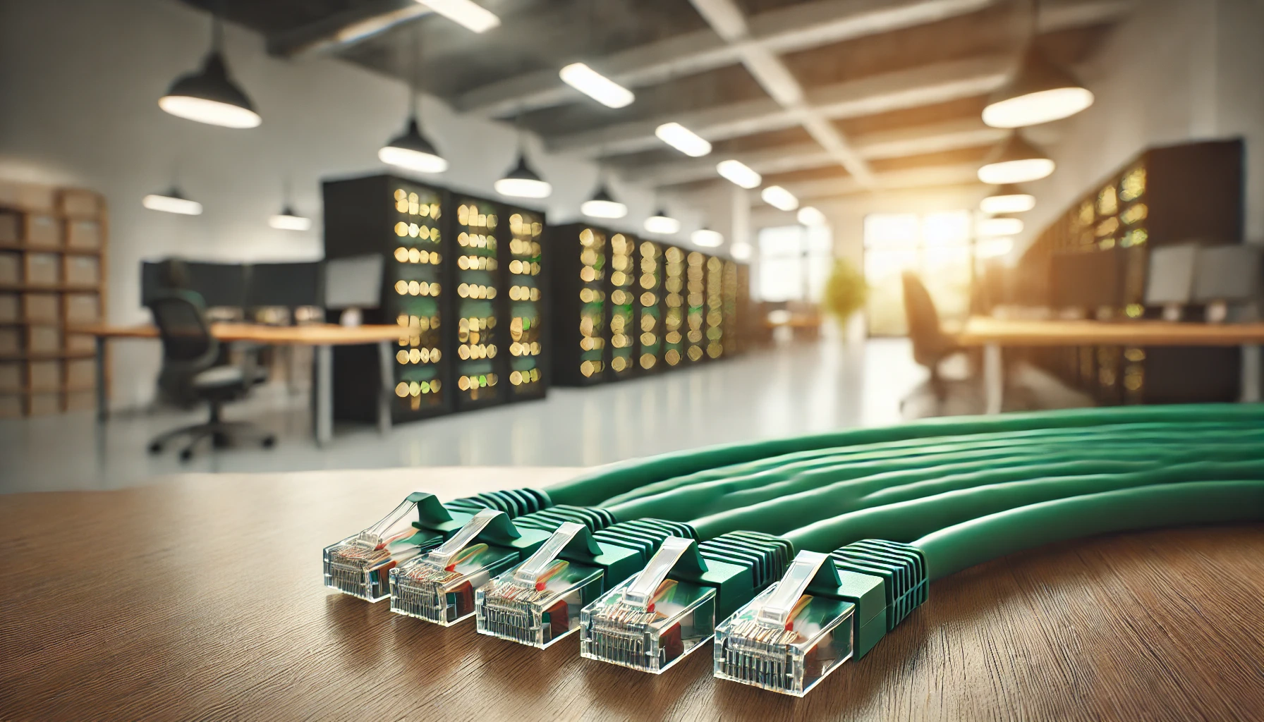 CAT6 Patch Kablo, 1 metre, Yeşil
