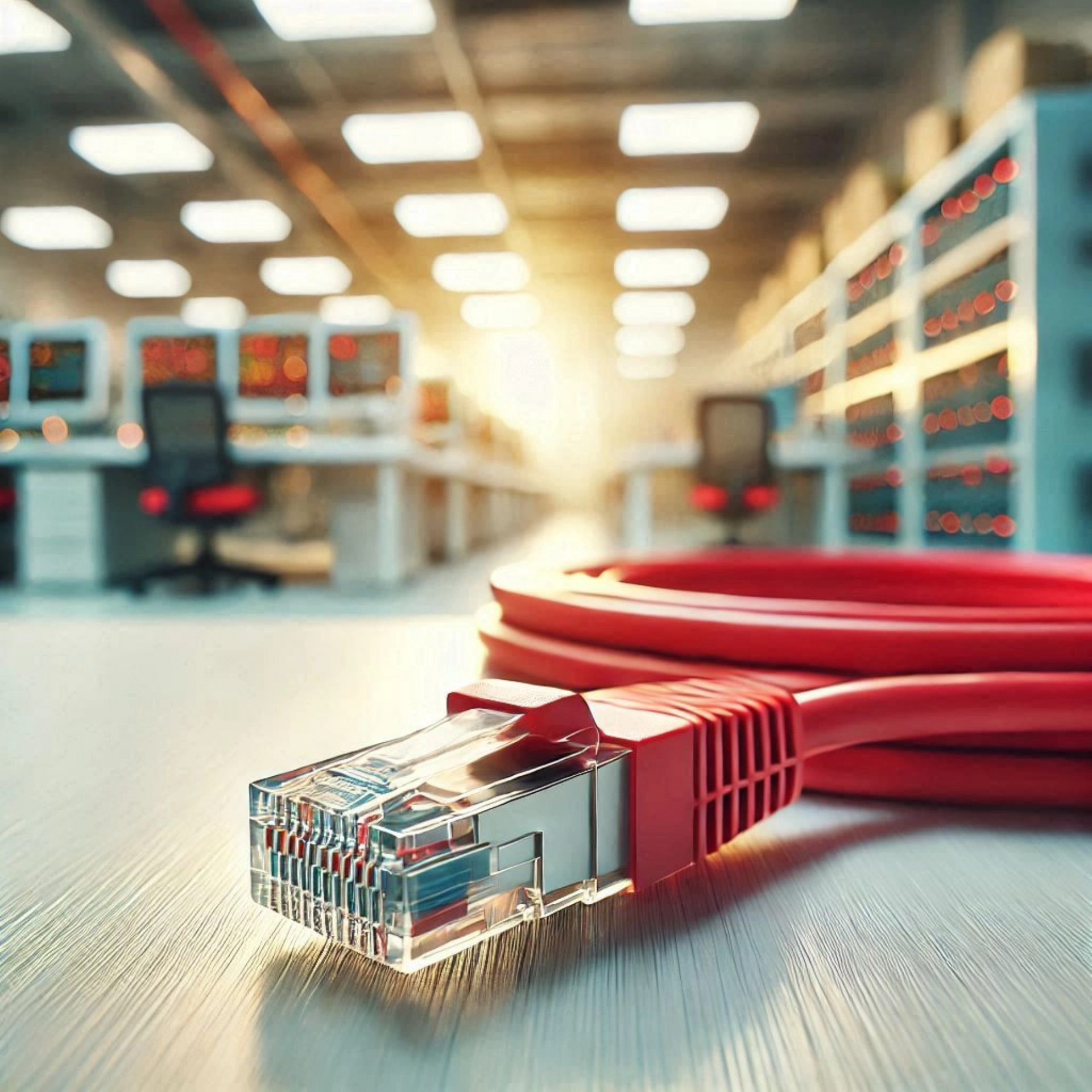 CAT6A F/UTP Patch Kablo - 10 metre, Kırmızı