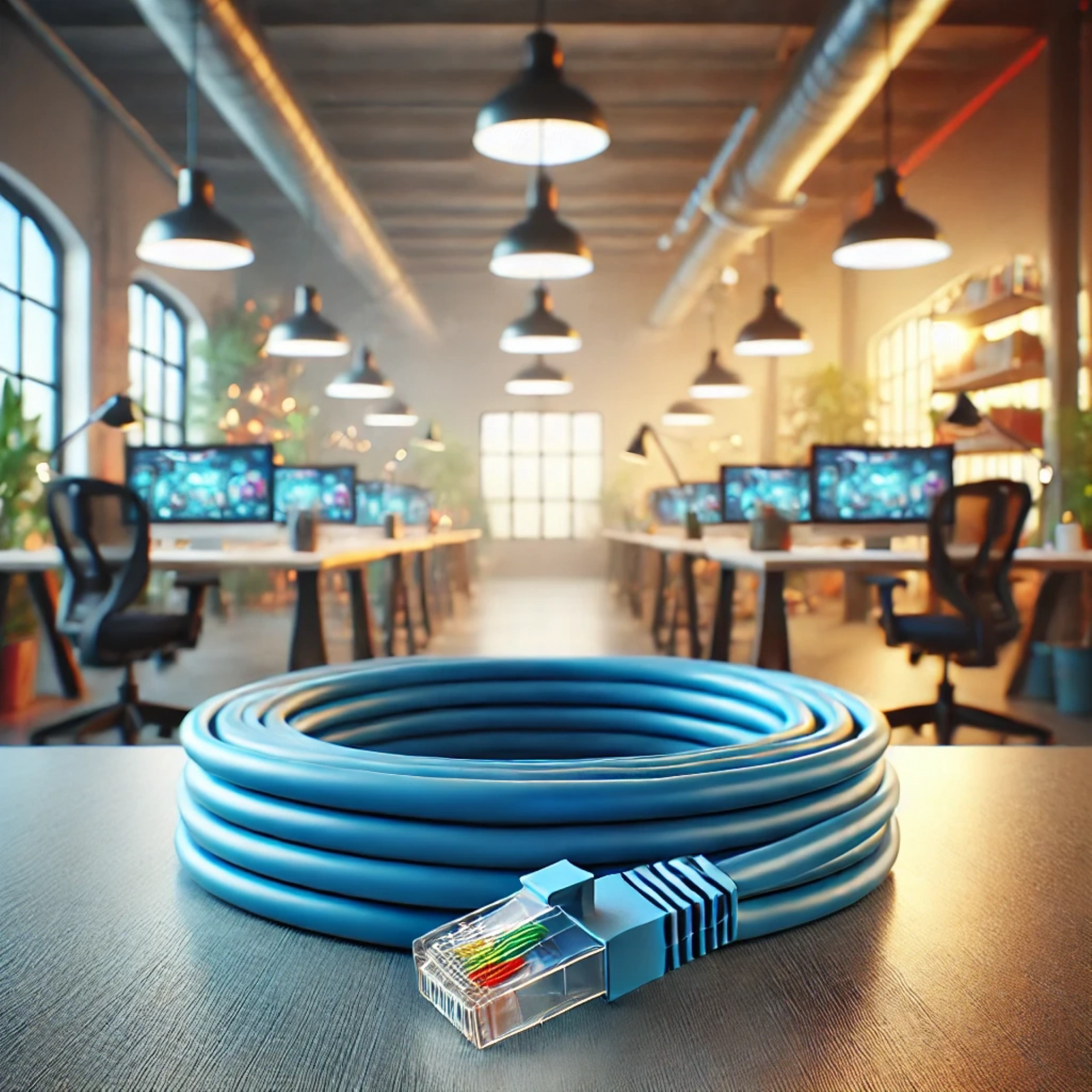 CAT6A S/FTP Patch Kablo - 10 metre, Mavi