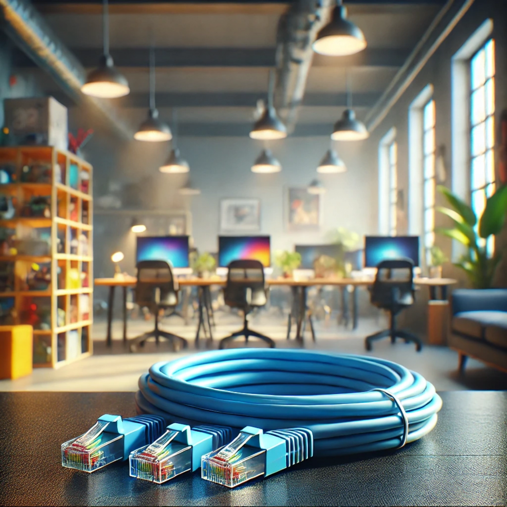 CAT6A U/UTP Patch Kablo - 10 metre, Mavi