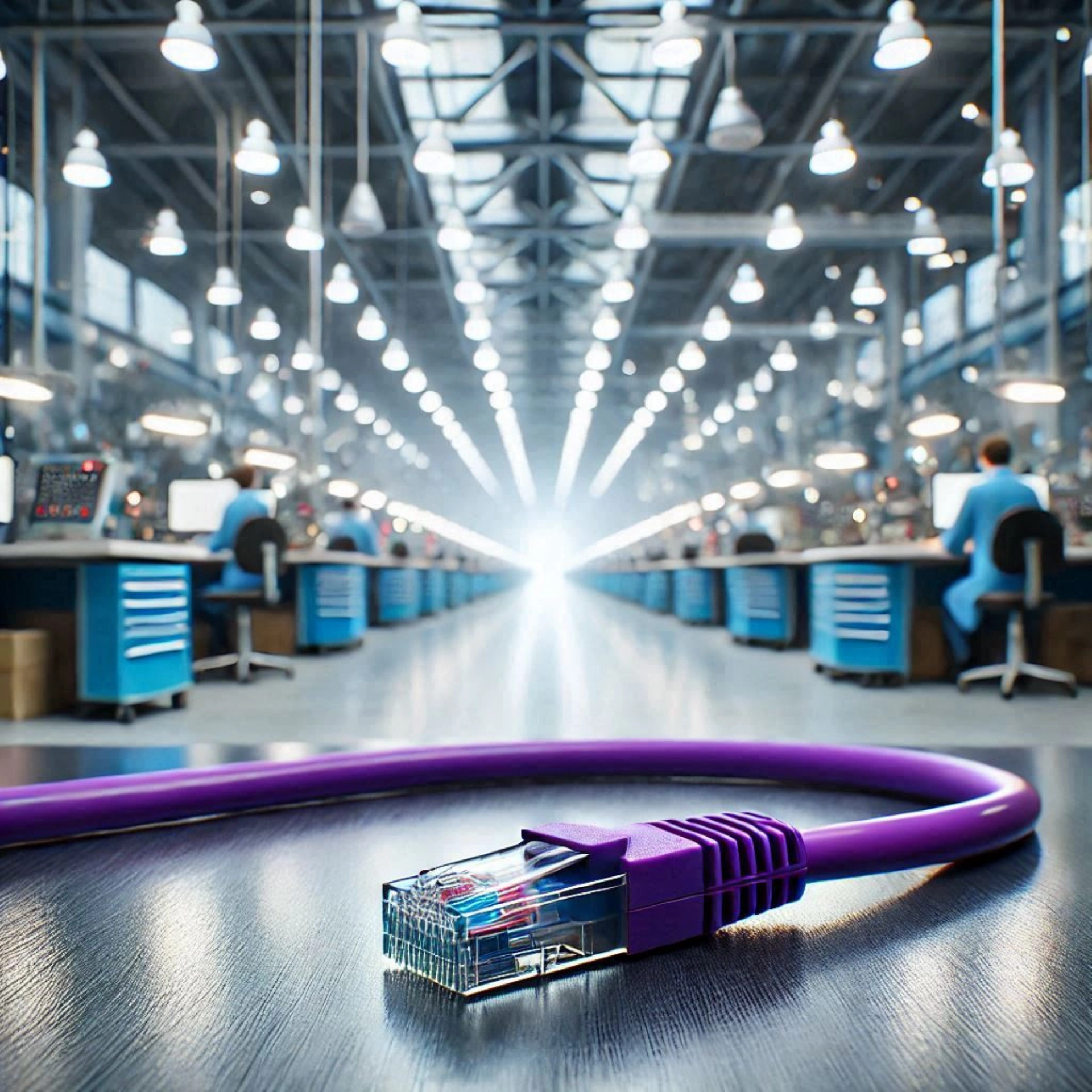 CAT6A SF/UTP Patch Kablo - 10 metre, Mor