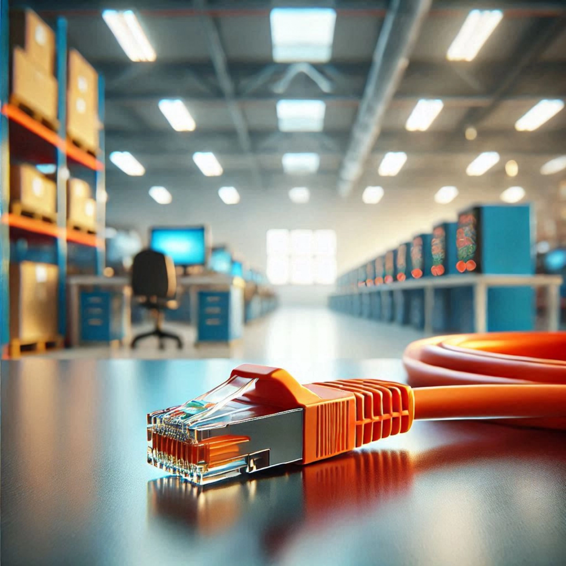 CAT6A S/UTP Patch Kablo - 10 metre, Turuncu