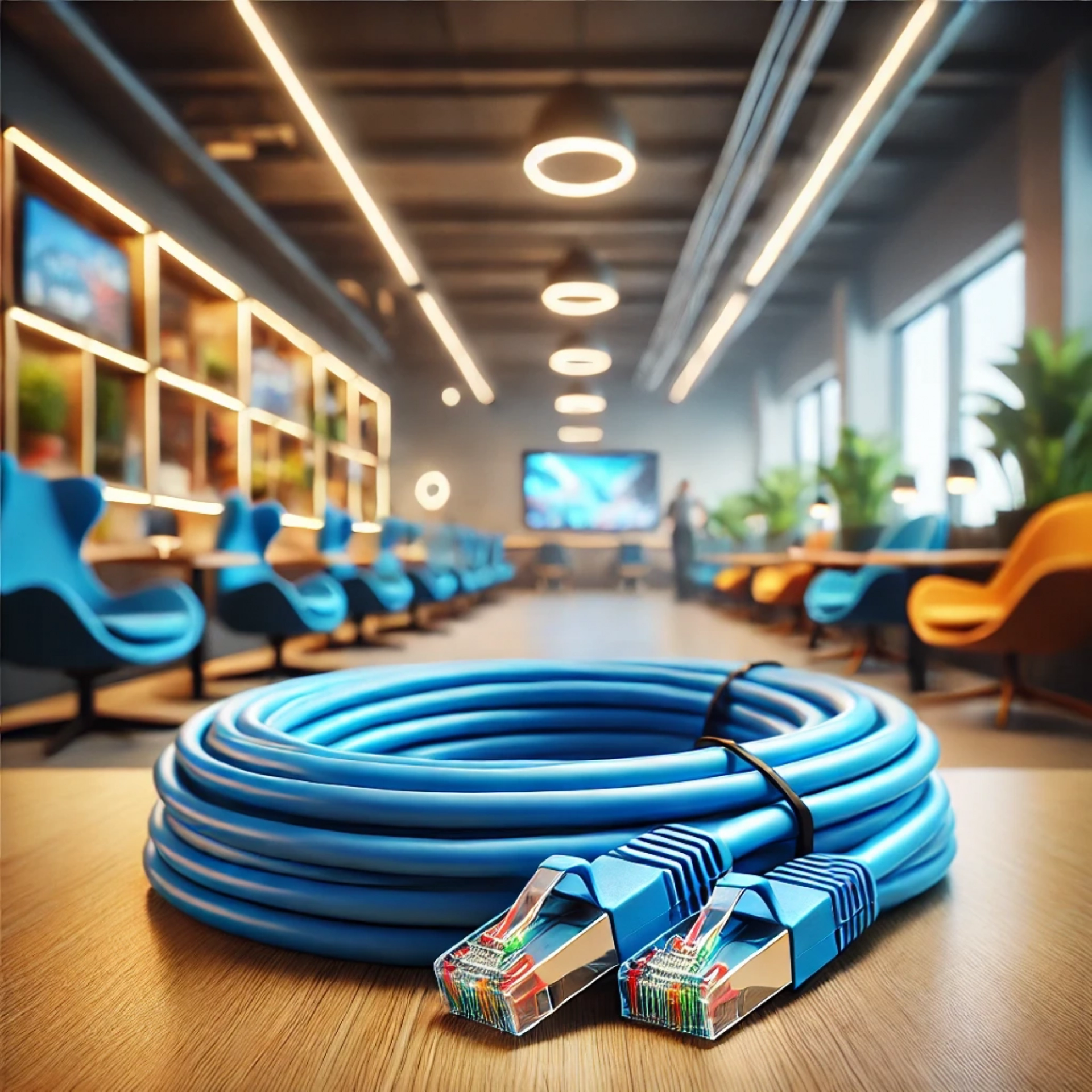 CAT6A S/FTP Patch Kablo - 15 metre, Mavi