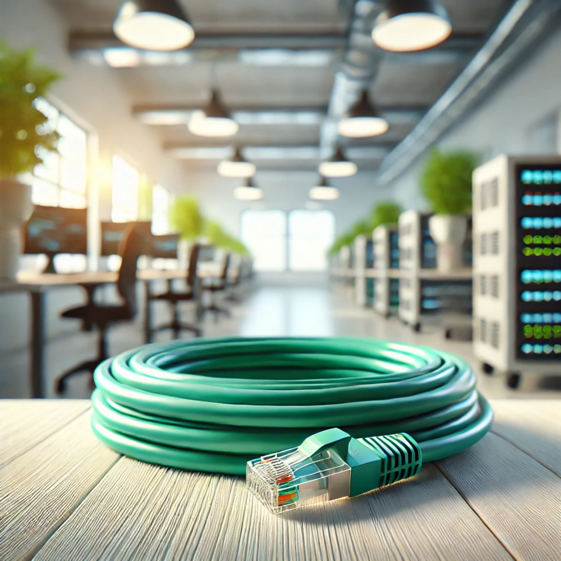 CAT6A F/FTP Patch Kablo - 15 metre, Yeşil