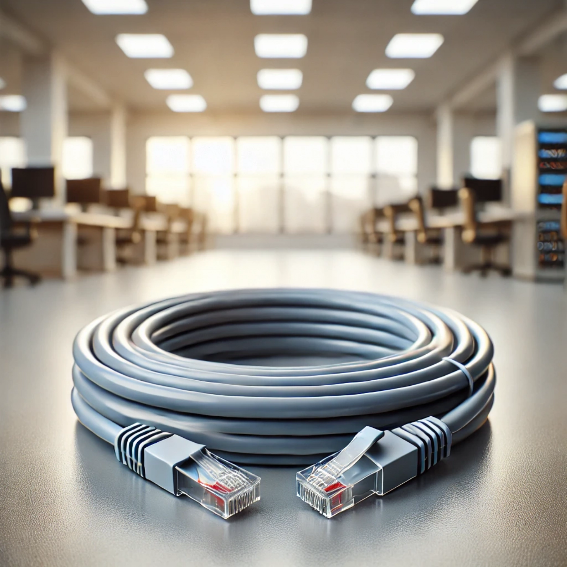 CAT6A F/UTP Patch Kablo - 15 metre, Gri