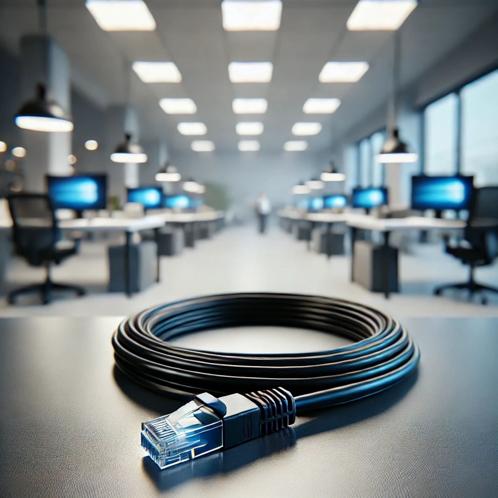 CAT6A F/UTP Patch Kablo - 15 metre, Siyah