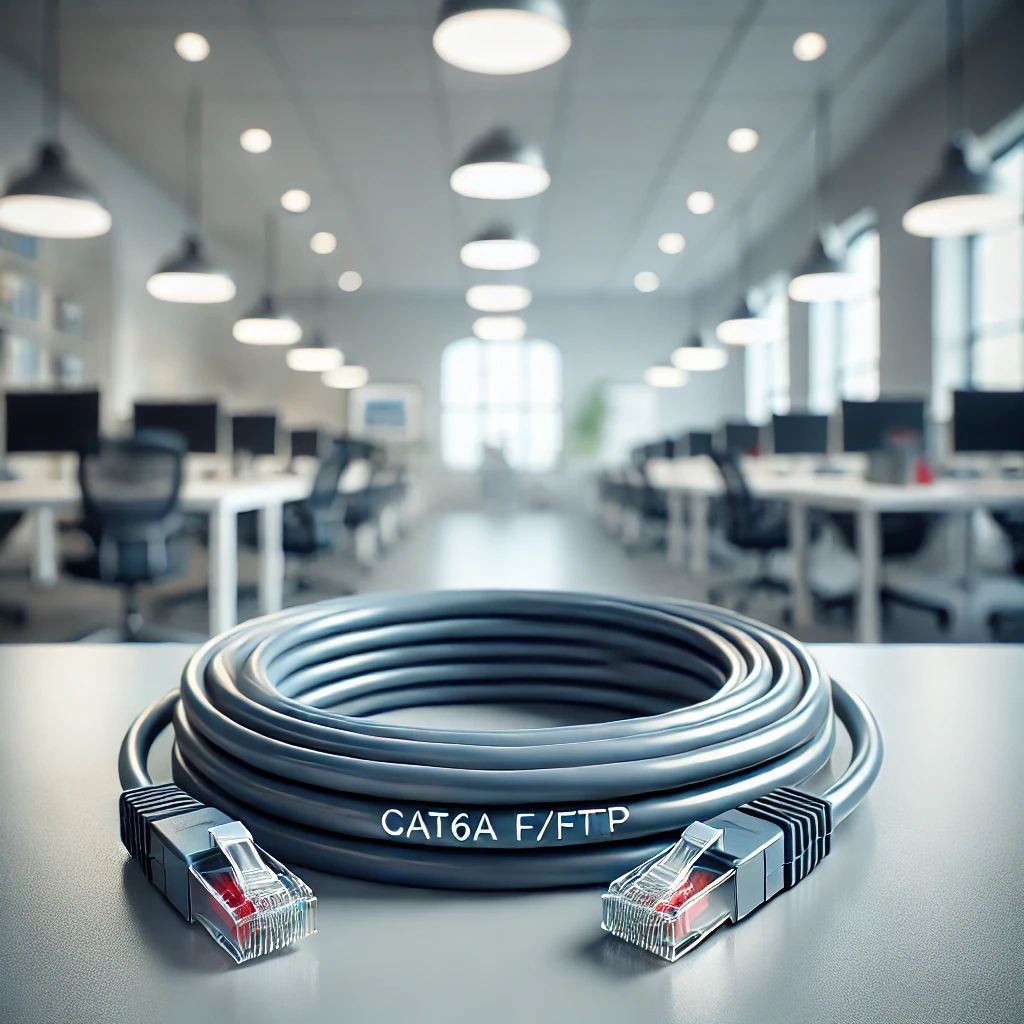 CAT6A F/FTP Patch Kablo - 1 metre, Gri