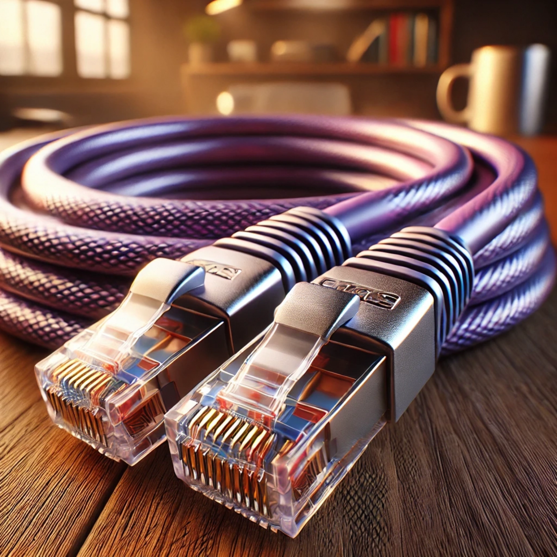 CAT7 Patch Kablo - 1 metre, Mor