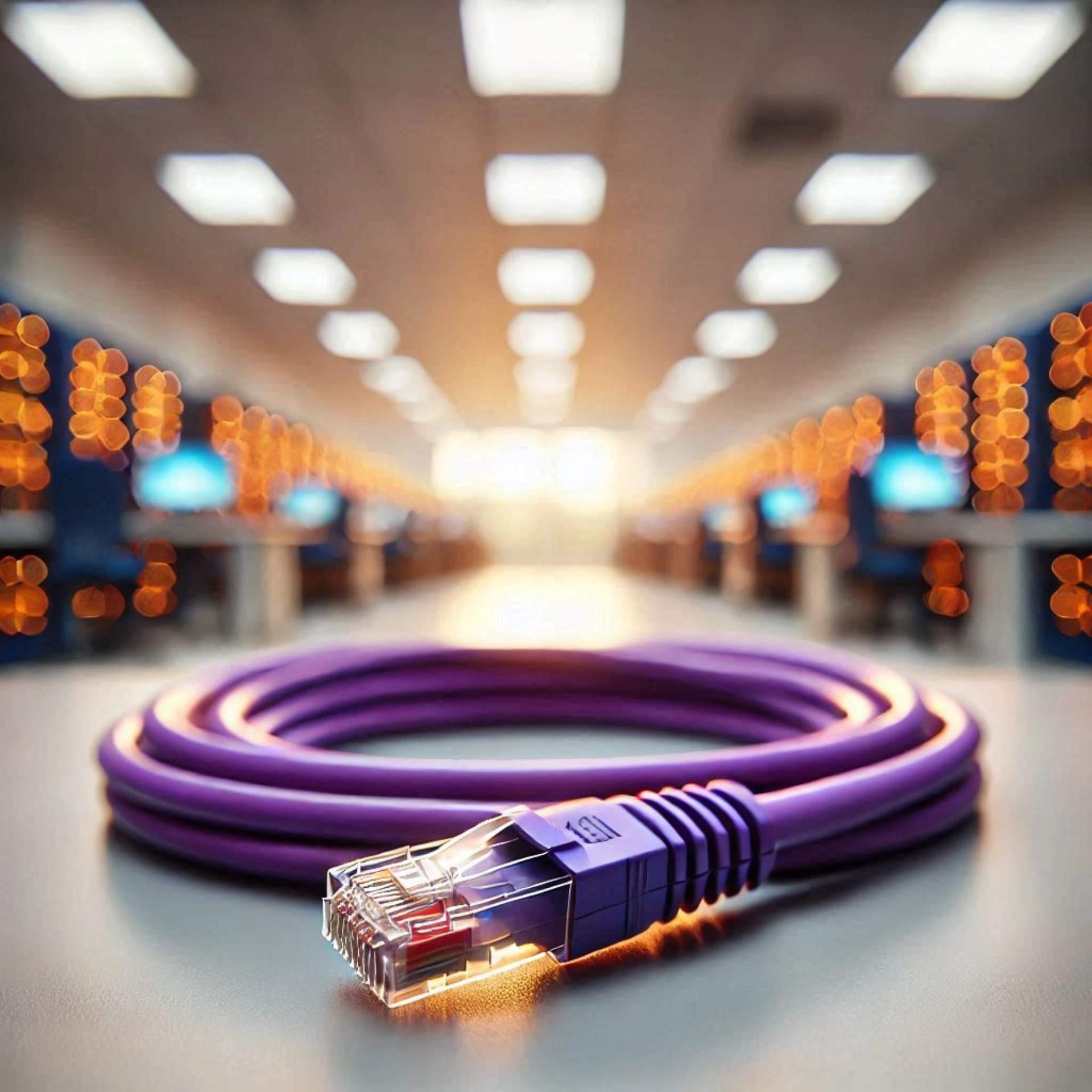 CAT6A SF/UTP Patch Kablo - 1 metre, Mor