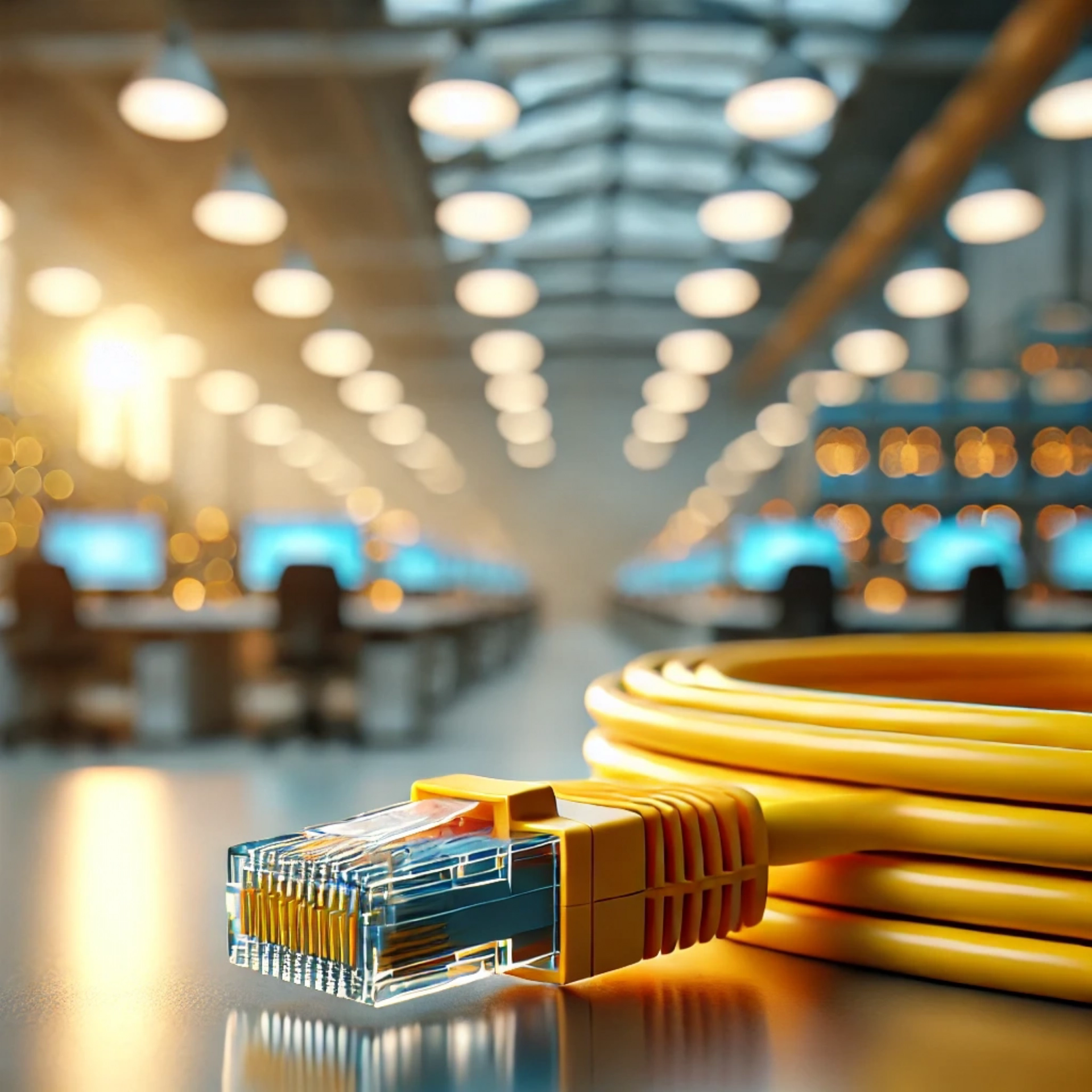 CAT6A F/UTP Patch Kablo - 1 metre, Sarı