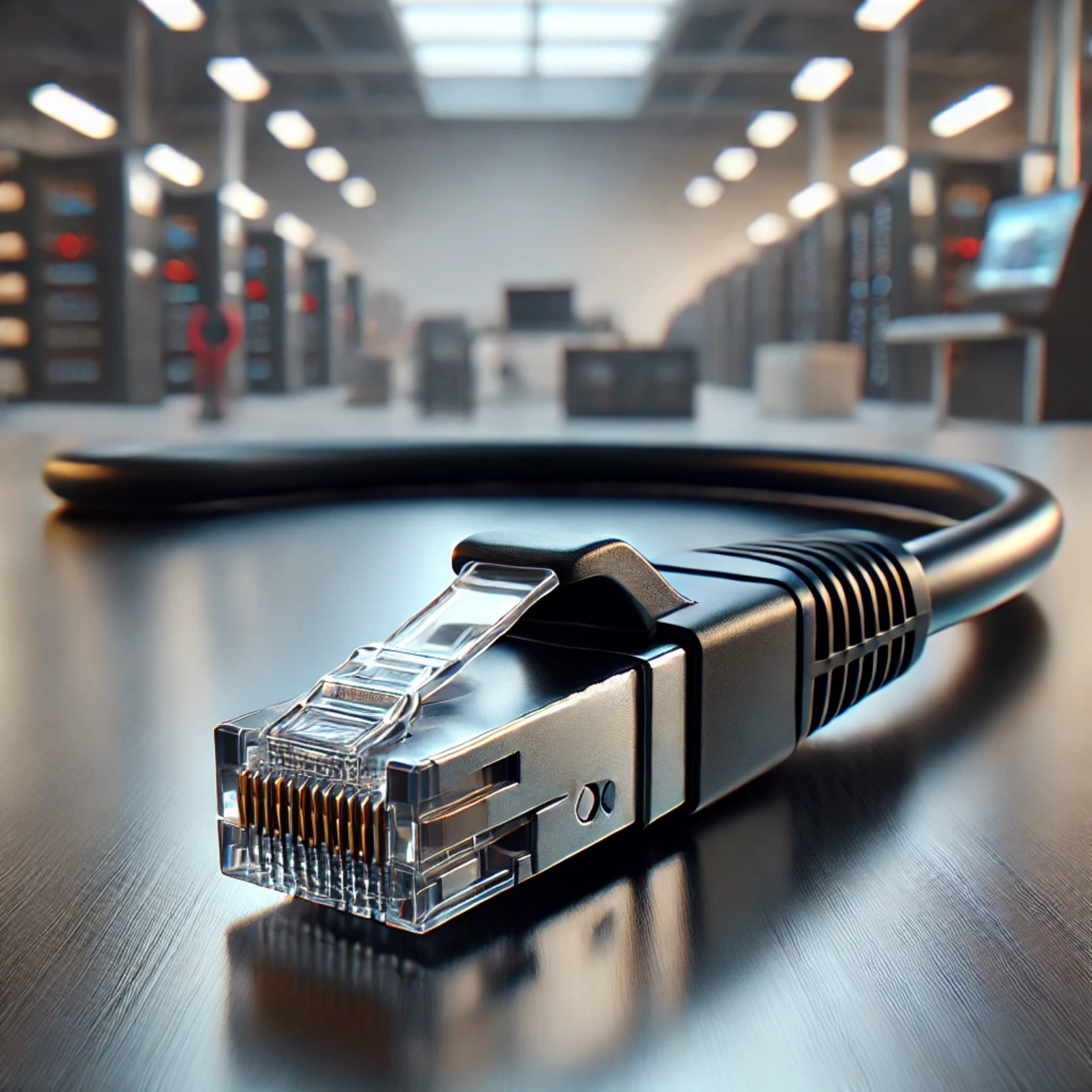 CAT7 Patch Kablo - 1 metre, Siyah