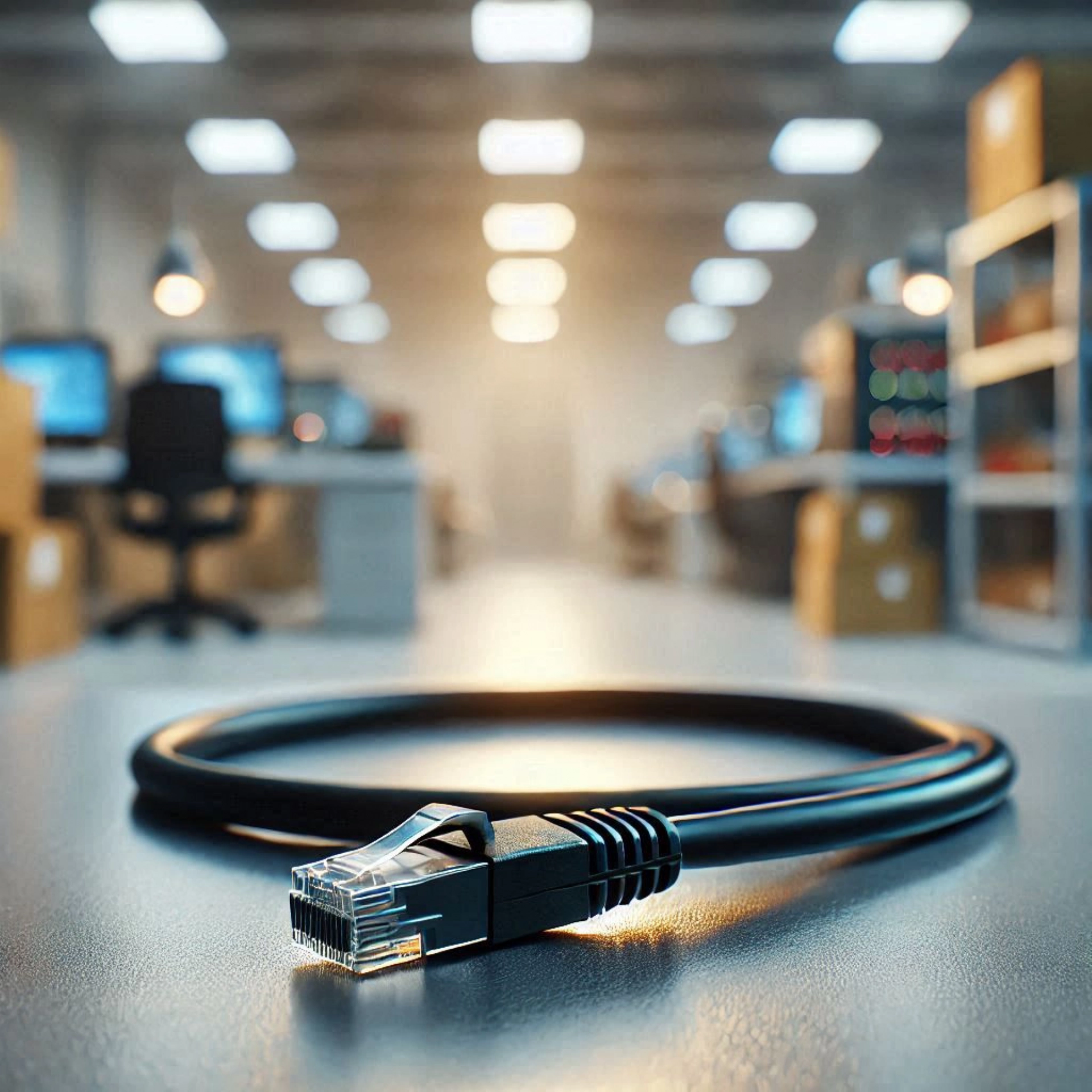 CAT6A F/UTP Patch Kablo - 1 metre, Siyah