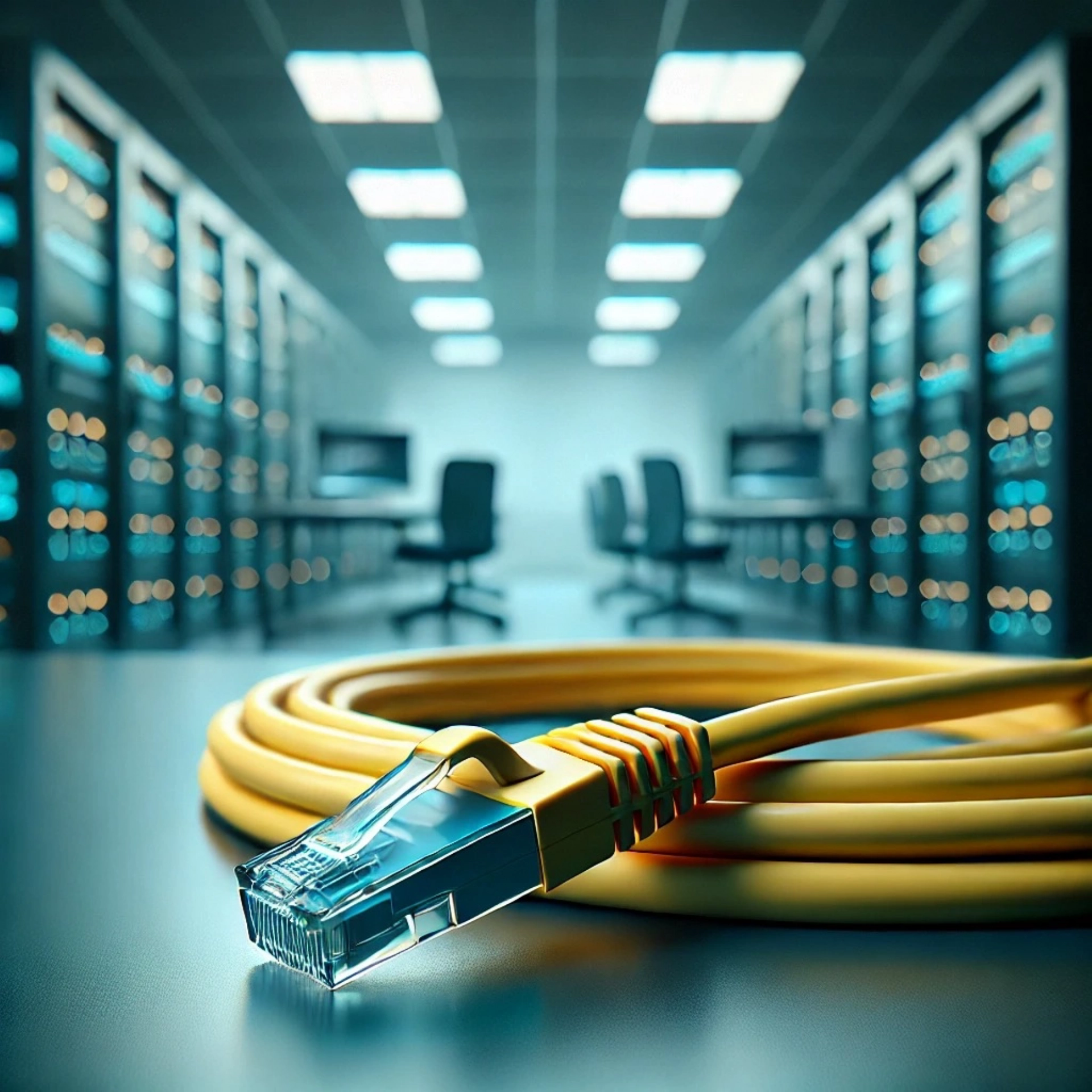 CAT6A U/UTP Patch Kablo - 20cm, Sarı