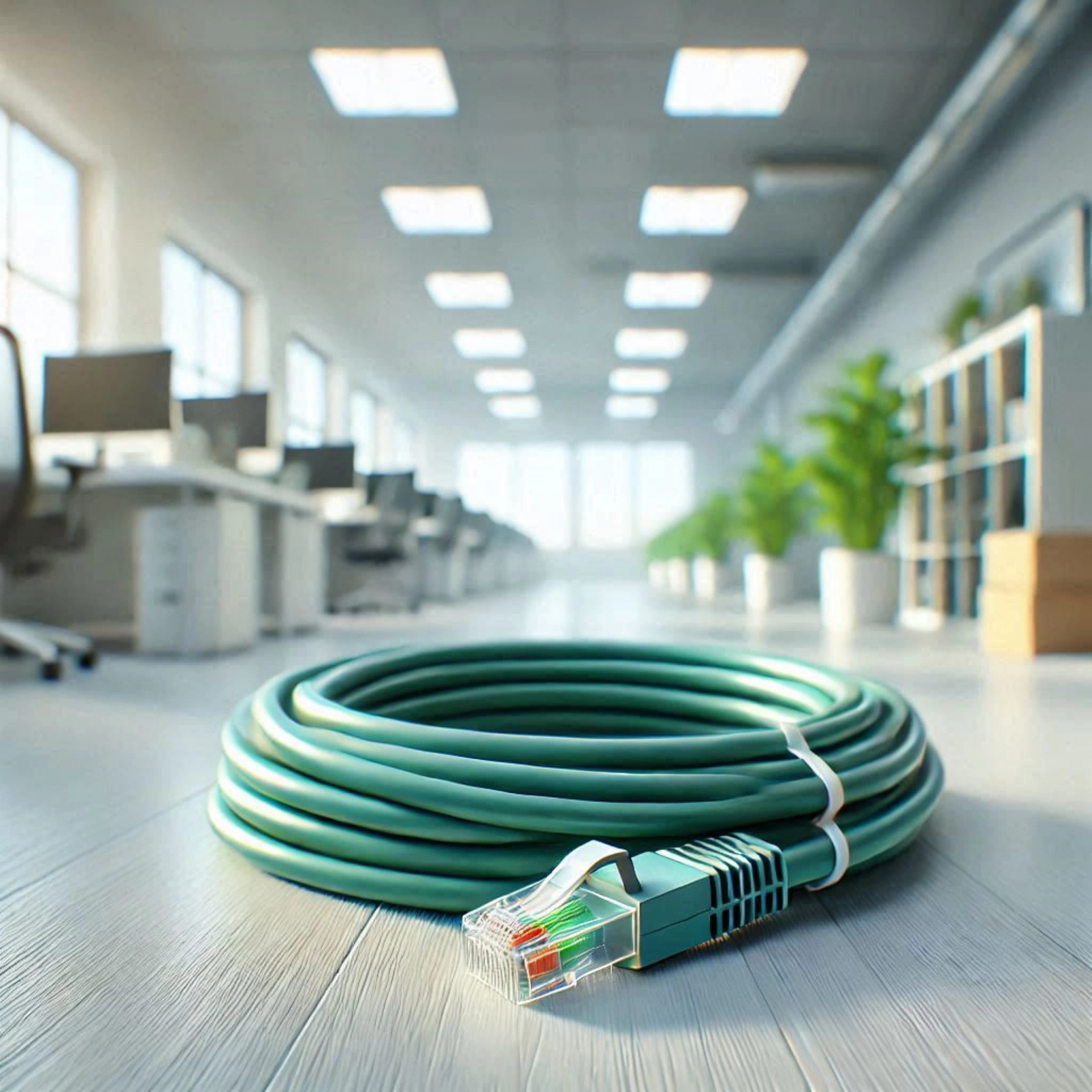 CAT6A SF/UTP Patch Kablo - 20cm, Yeşil