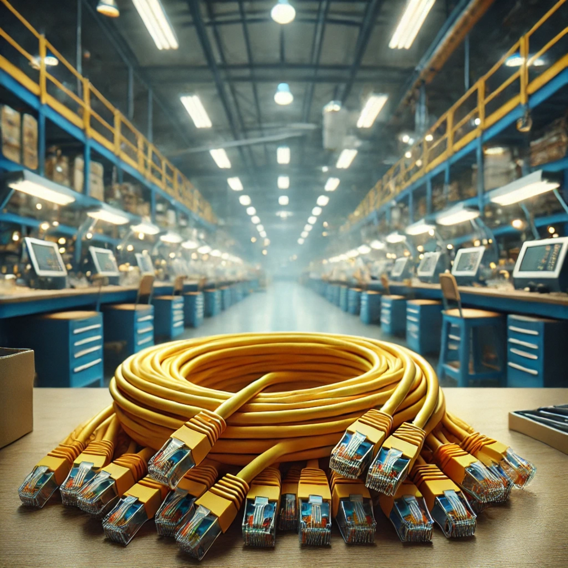 CAT6A F/FTP Patch Kablo - 20 metre, Sarı