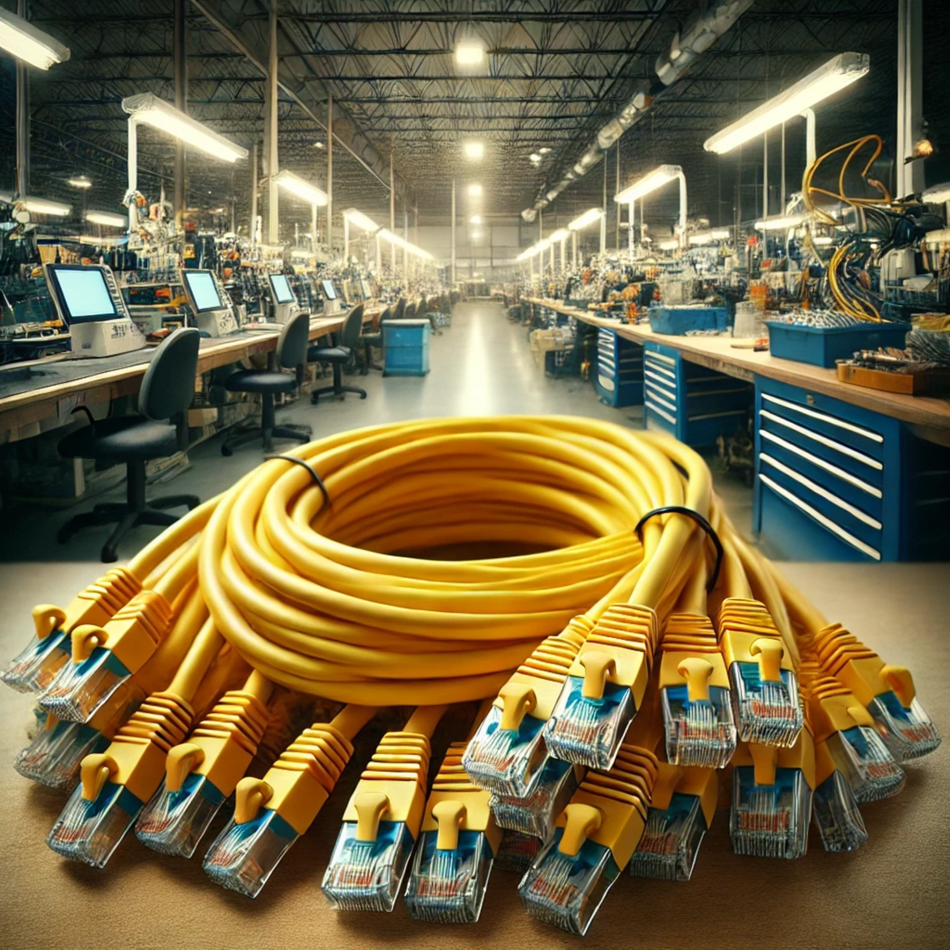 CAT6A S/FTP Patch Kablo - 20 metre, Sarı