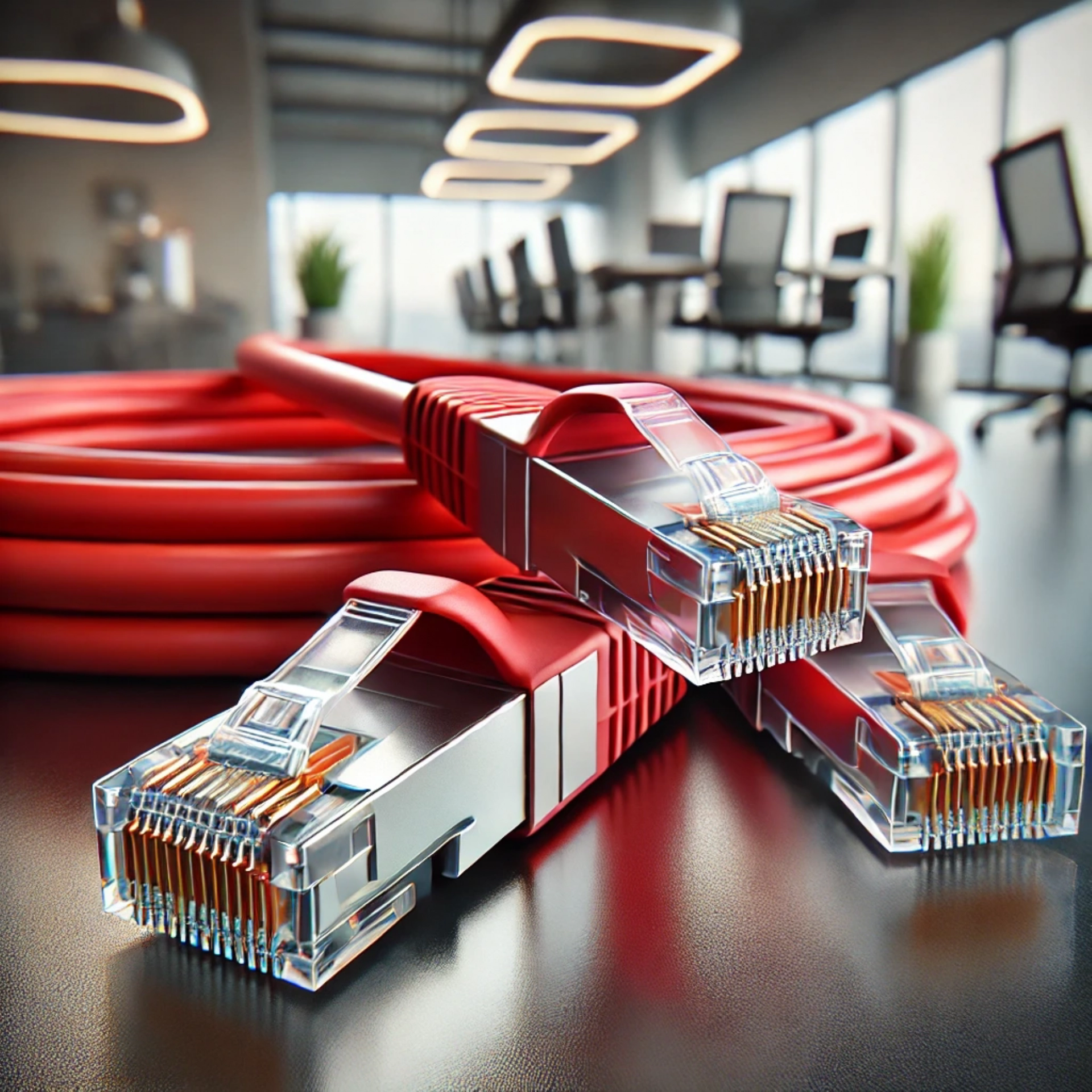 CAT7 Patch Kablo - 25cm, Kırmızı