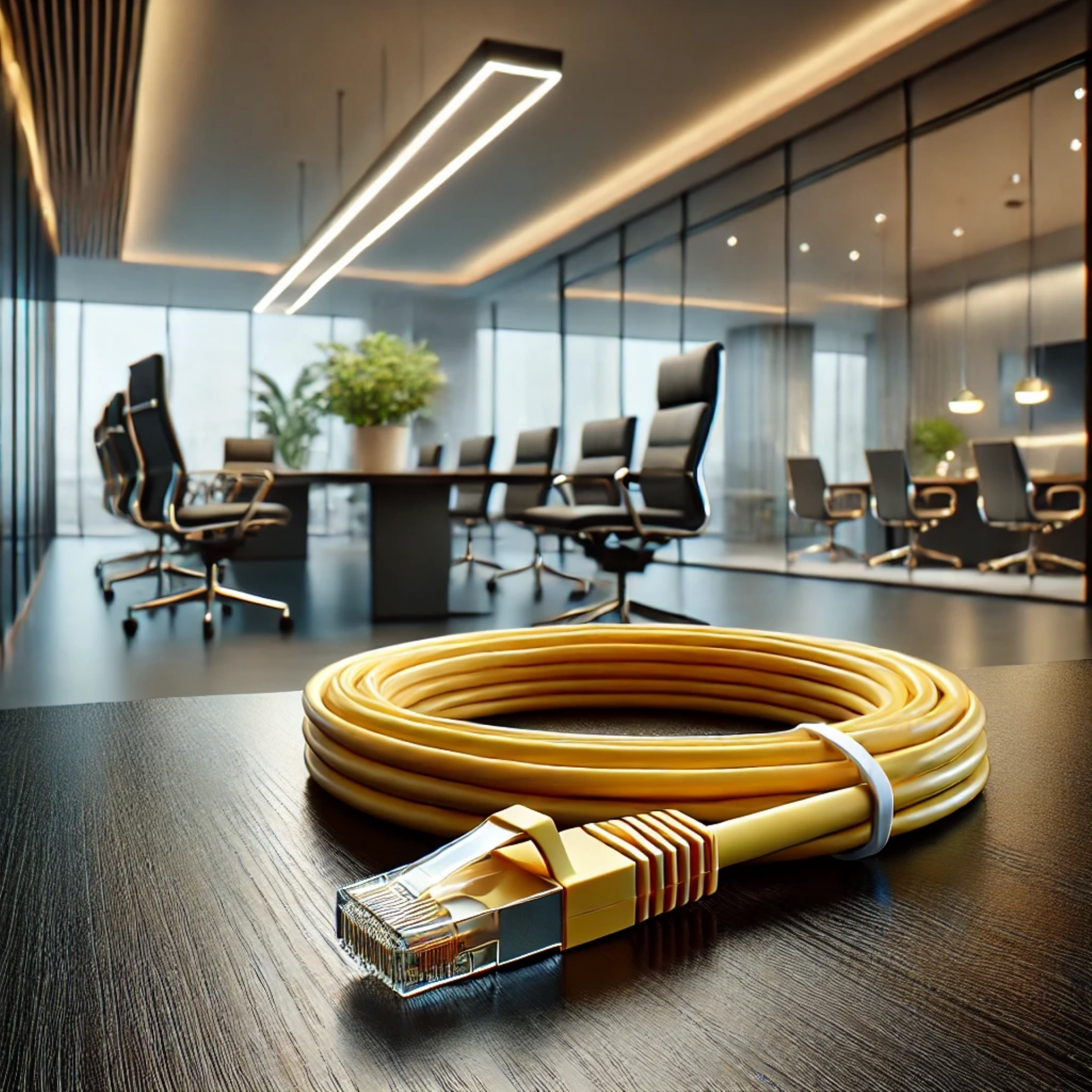 CAT6A F/FTP Patch Kablo - 25cm, Sarı