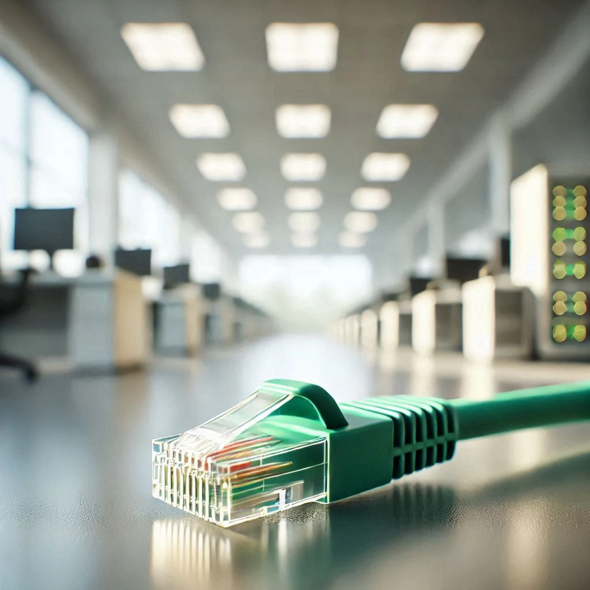 CAT6A F/FTP Patch Kablo - 25cm, Yeşil