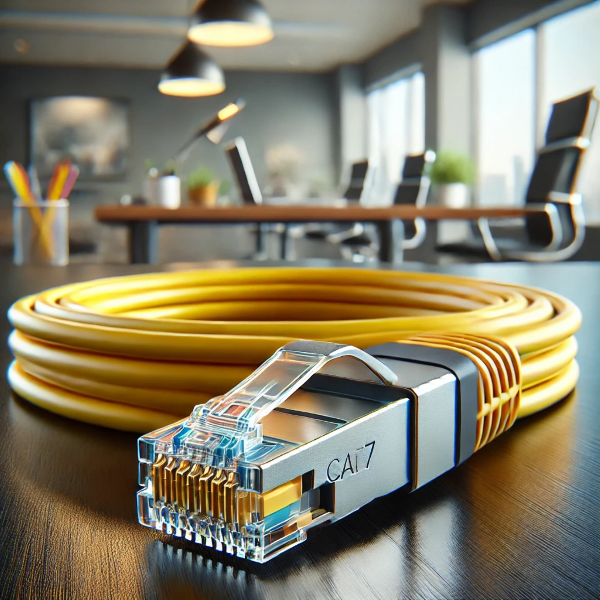 CAT7 Patch Kablo - 25 metre, Sarı