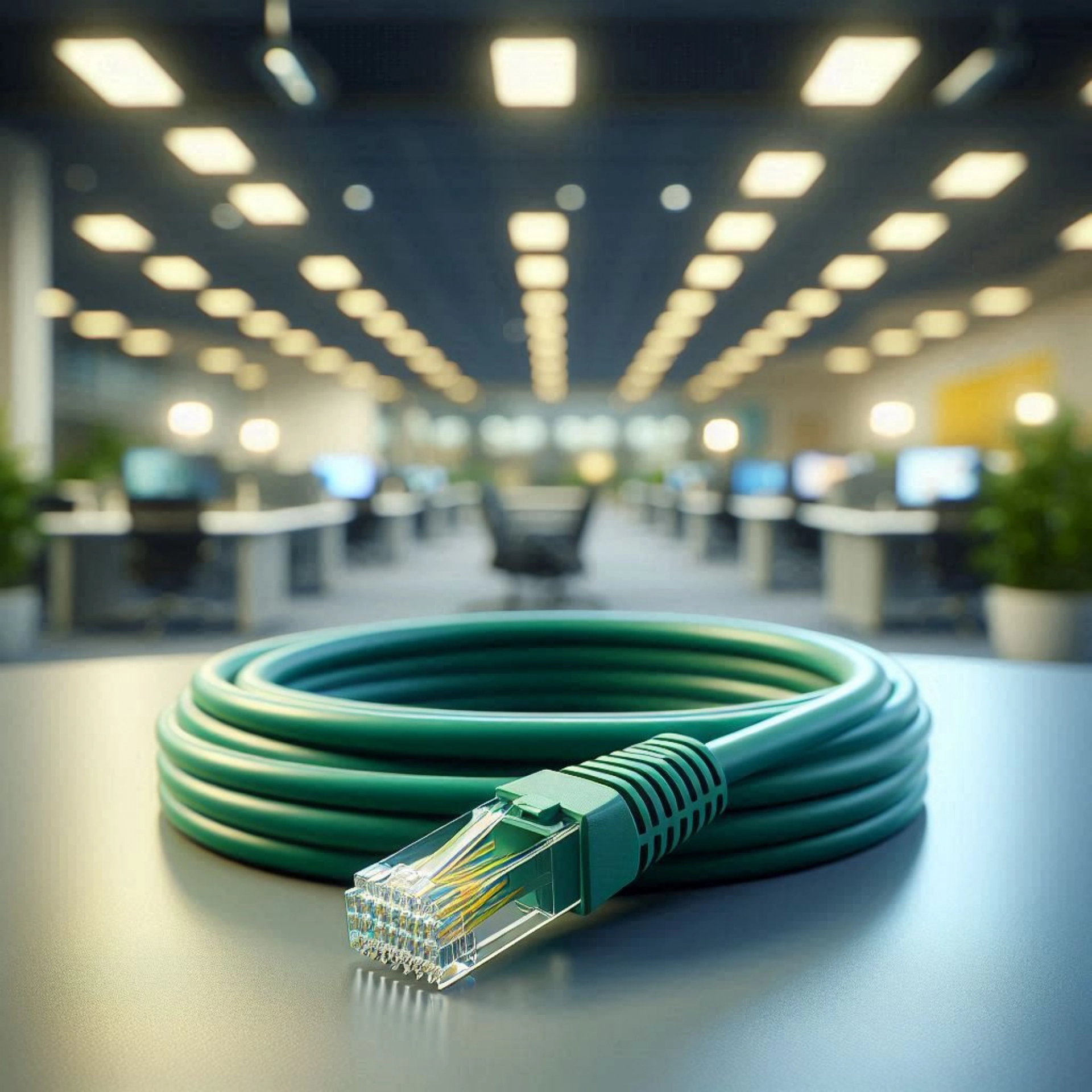 CAT7 Patch Kablo - 25 metre, Yeşil