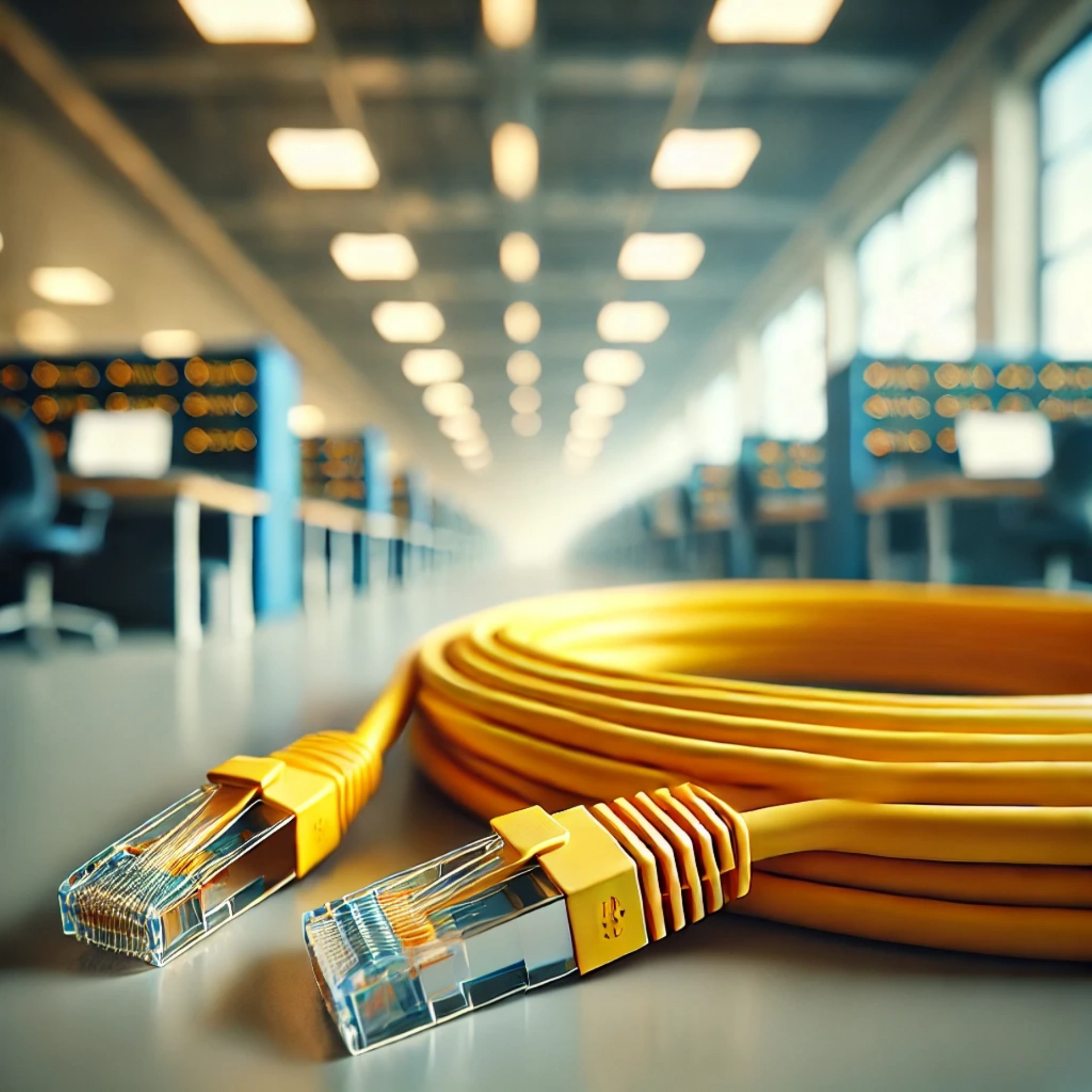 CAT6A U/FTP Patch Kablo - 2 metre, Sarı