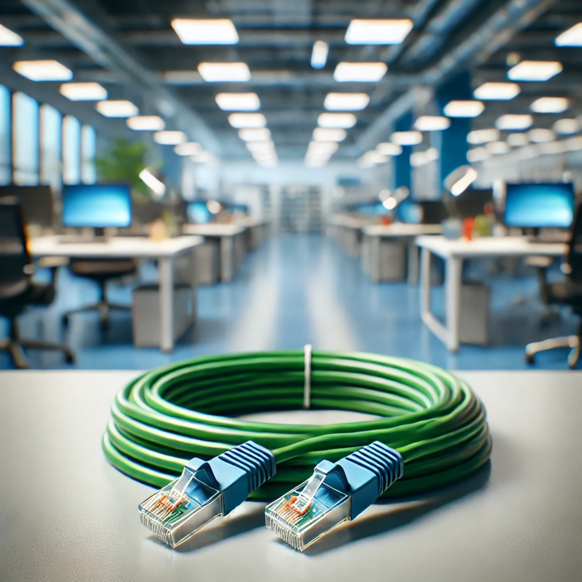 CAT6A U/FTP Patch Kablo - 2 metre, Yeşil