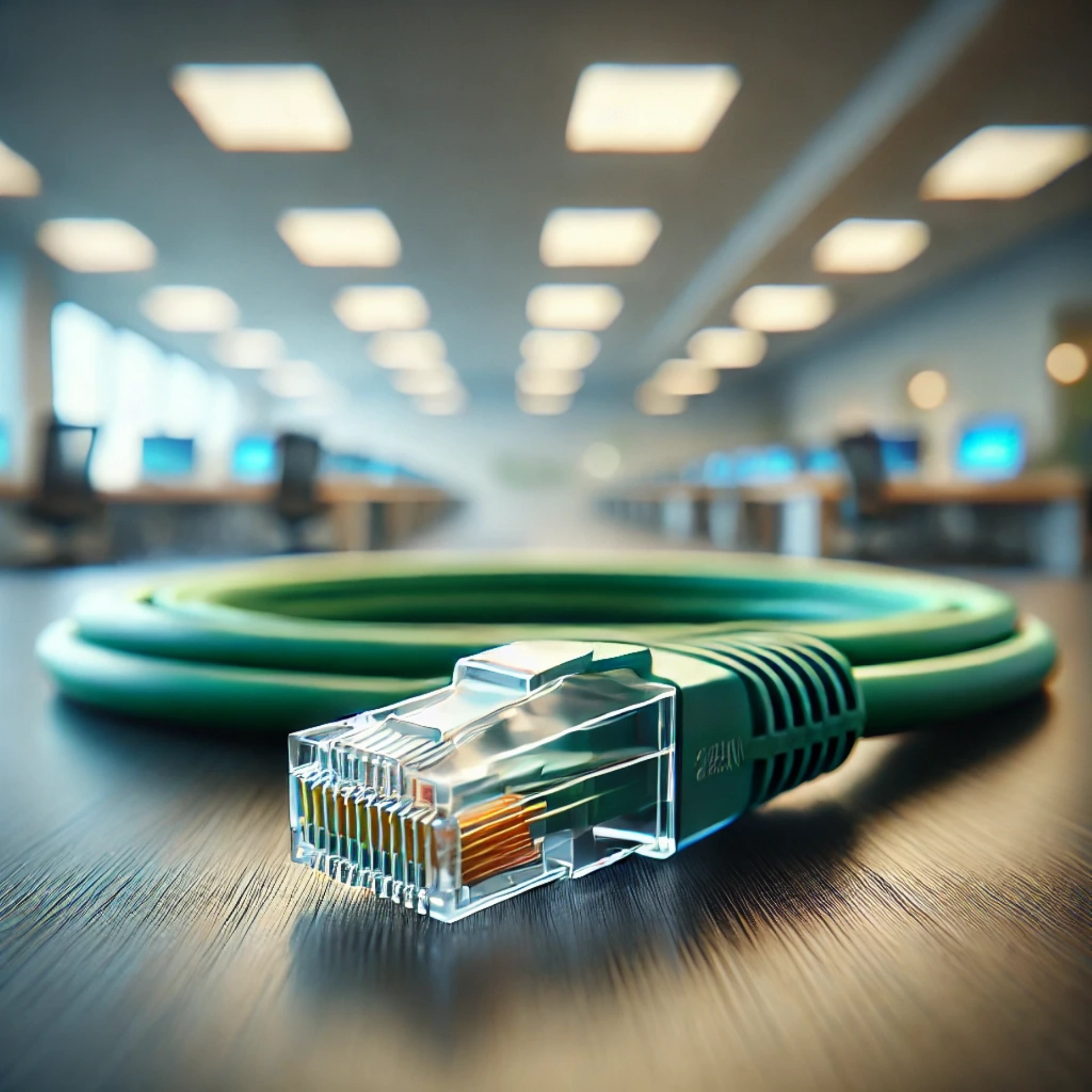 CAT6A U/UTP Patch Kablo - 2 metre, Yeşil