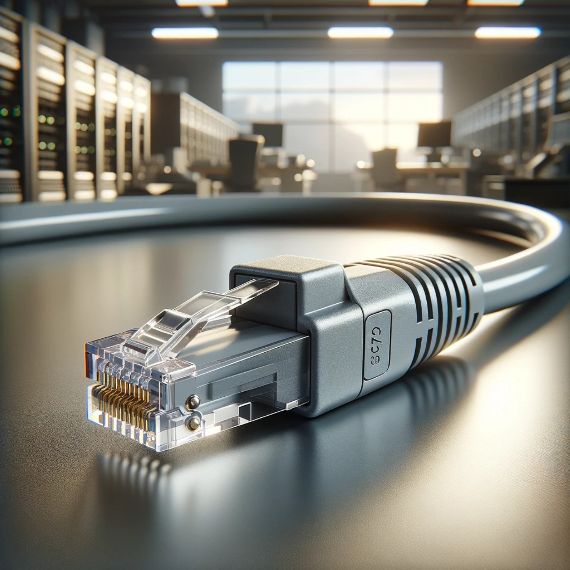 CAT7 Patch Kablo - 30cm, Gri