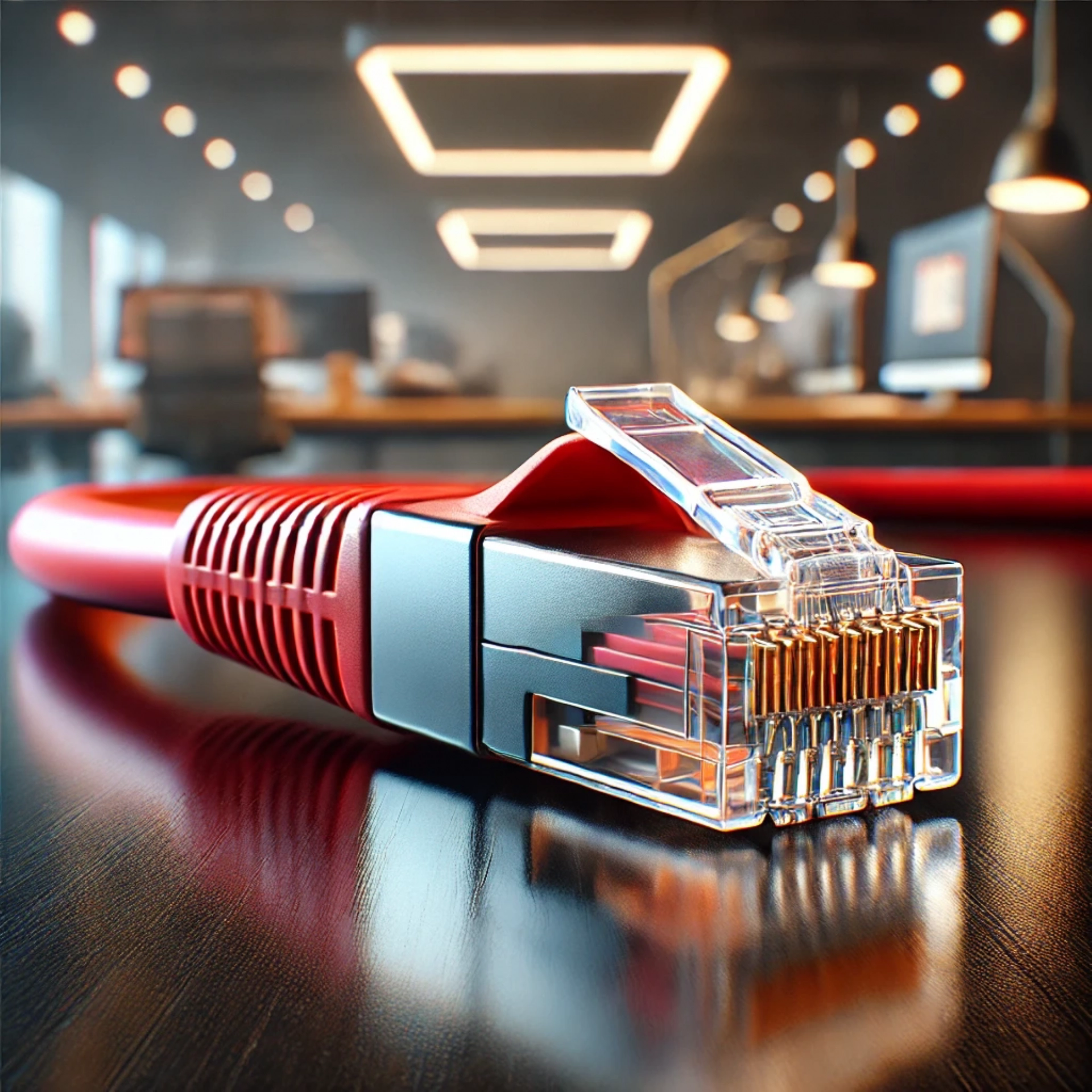 CAT7 Patch Kablo - 30cm, Kırmızı