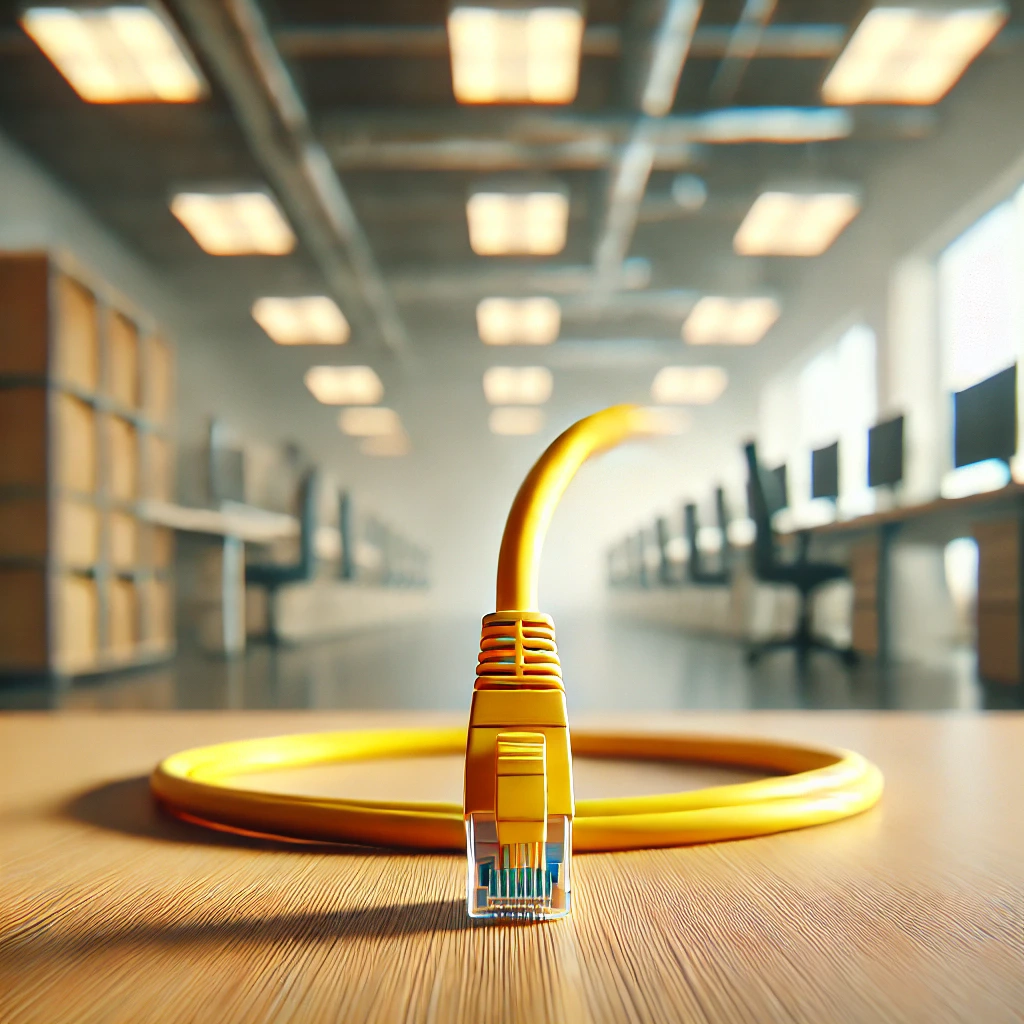 CAT6 Patch Kablo, 30cm, Sarı