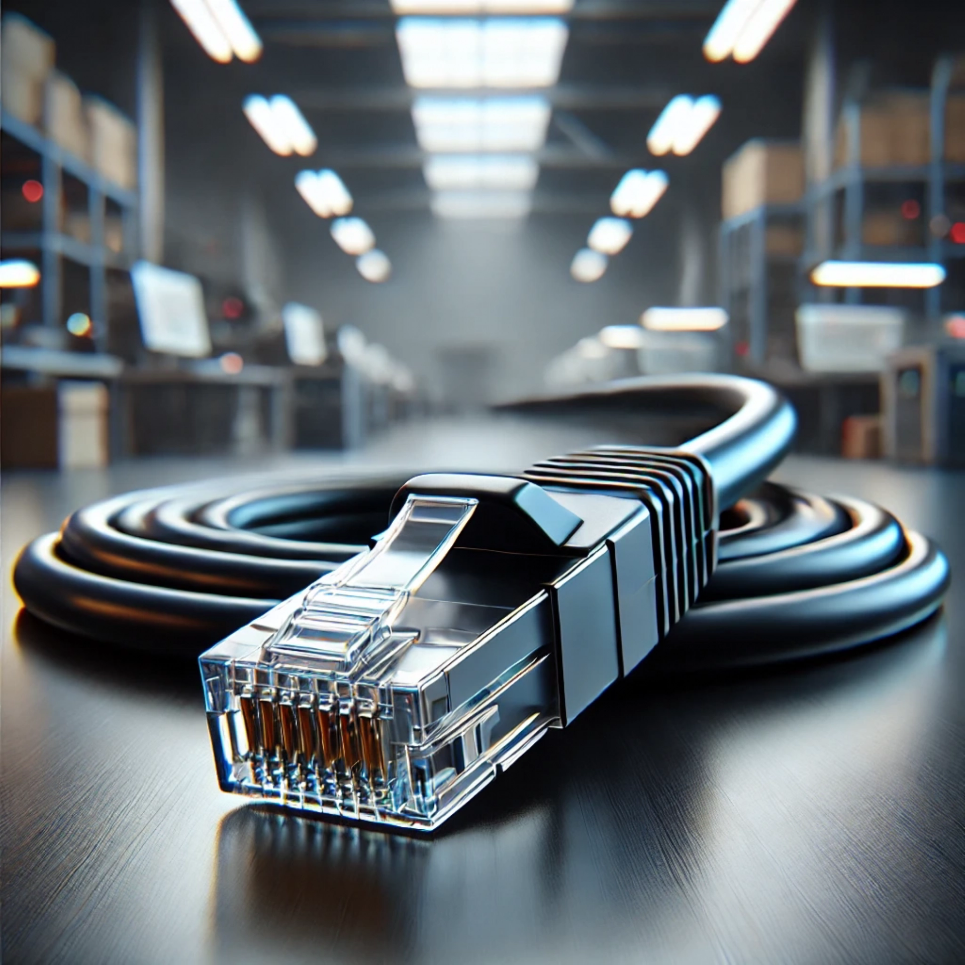 CAT7 Patch Kablo - 30cm, Siyah