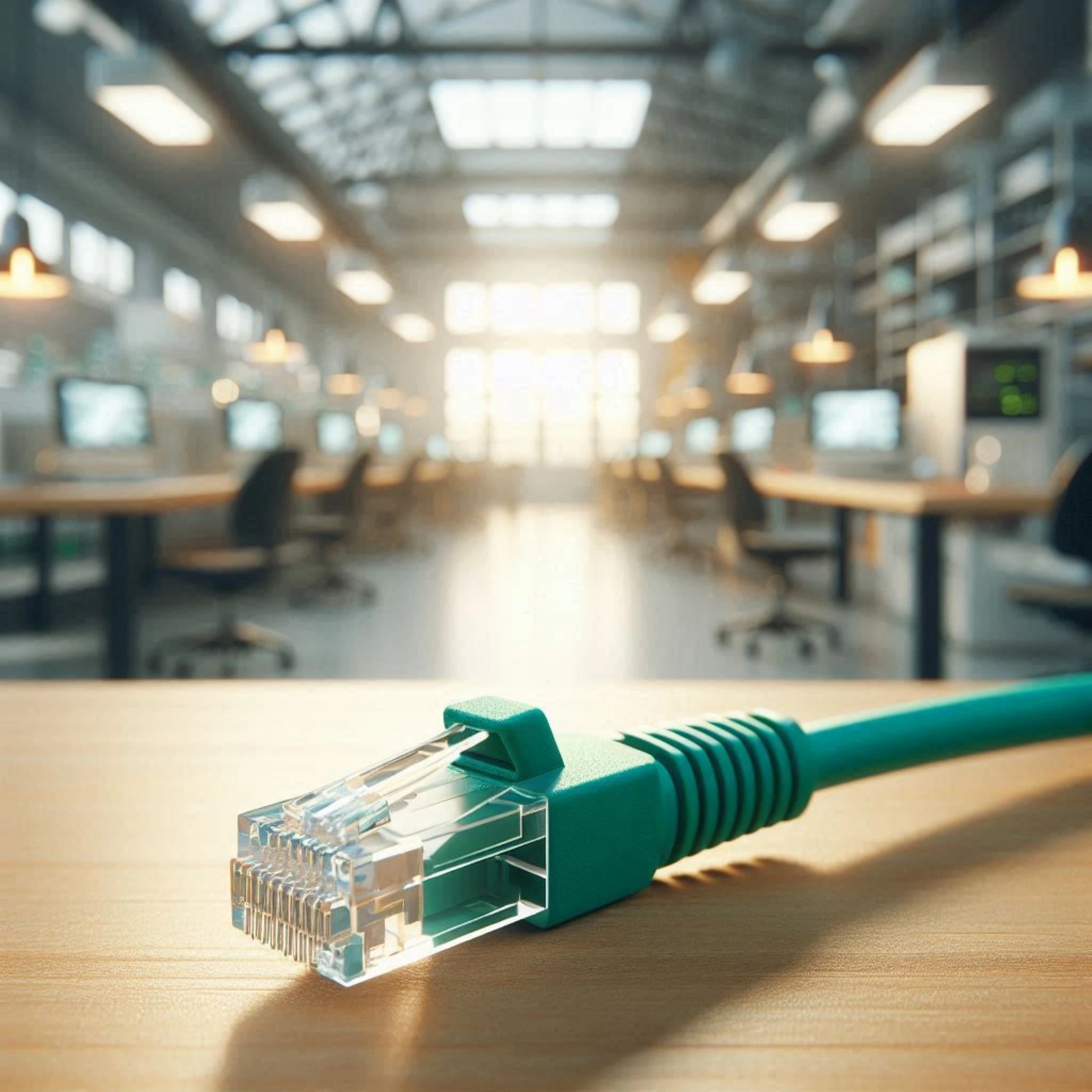 CAT6A F/UTP Patch Kablo - 30cm, Yeşil