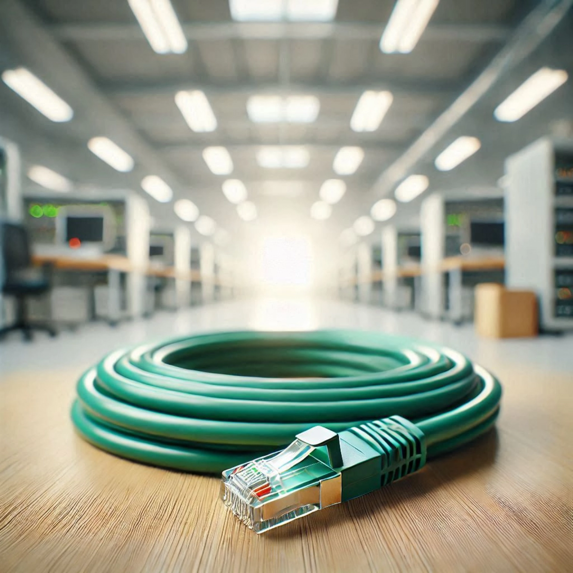 CAT6A S/UTP Patch Kablo - 30cm, Yeşil