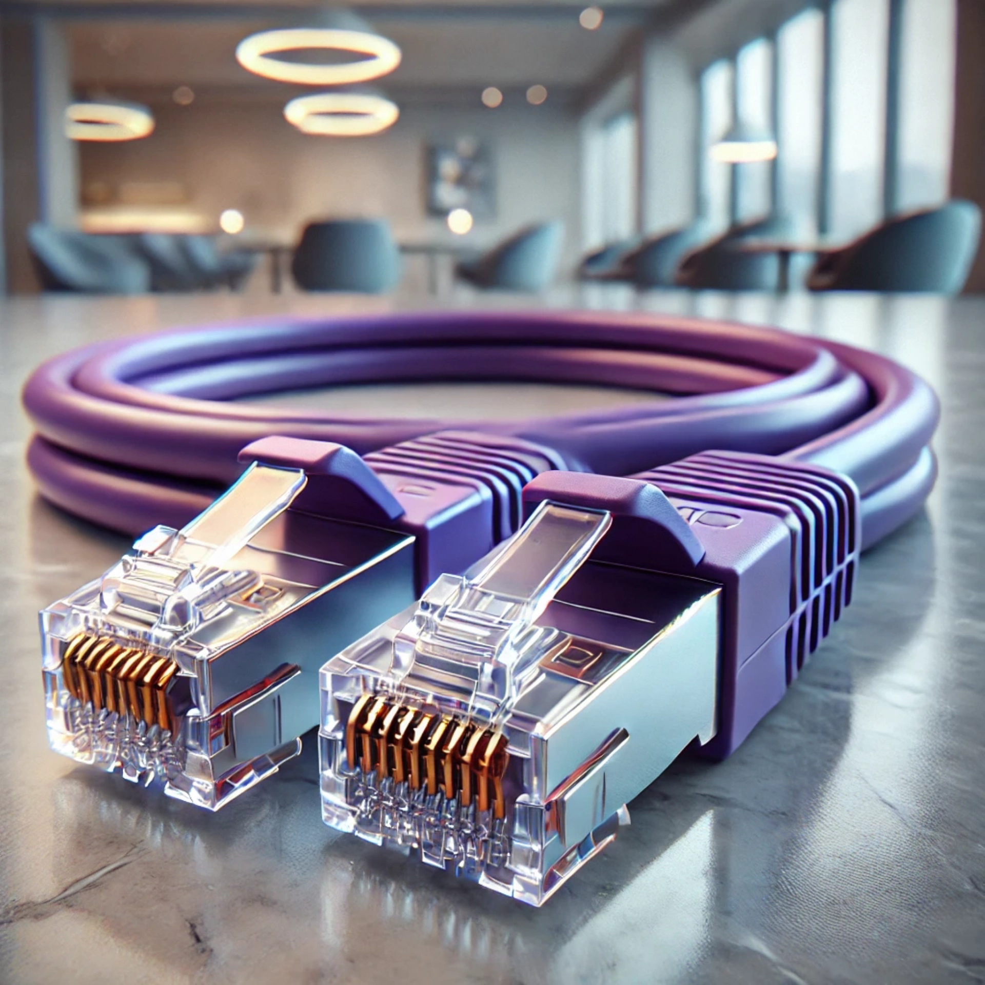 CAT7 Patch Kablo - 30 metre, Mor