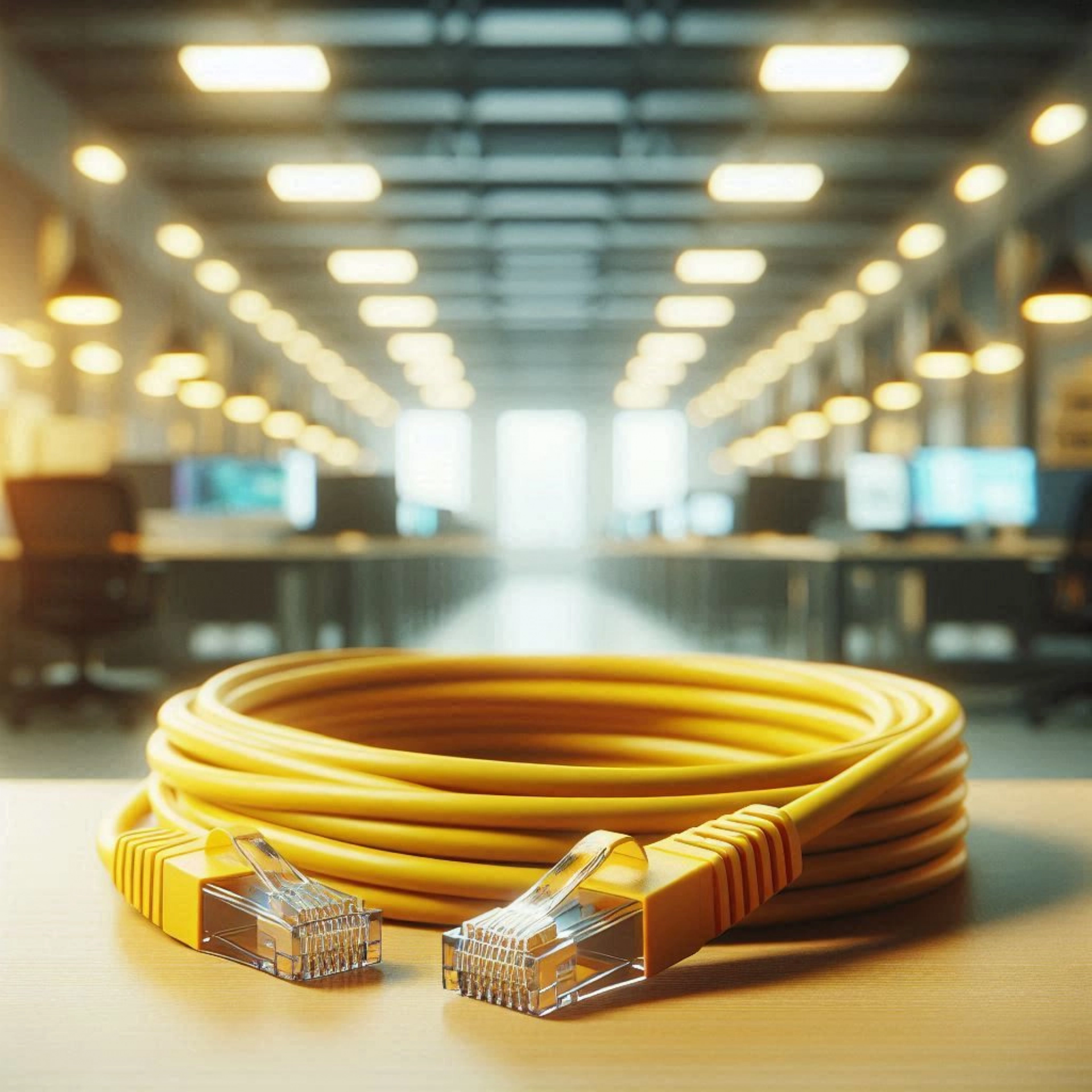 CAT6A F/FTP Patch Kablo - 30 metre, Sarı