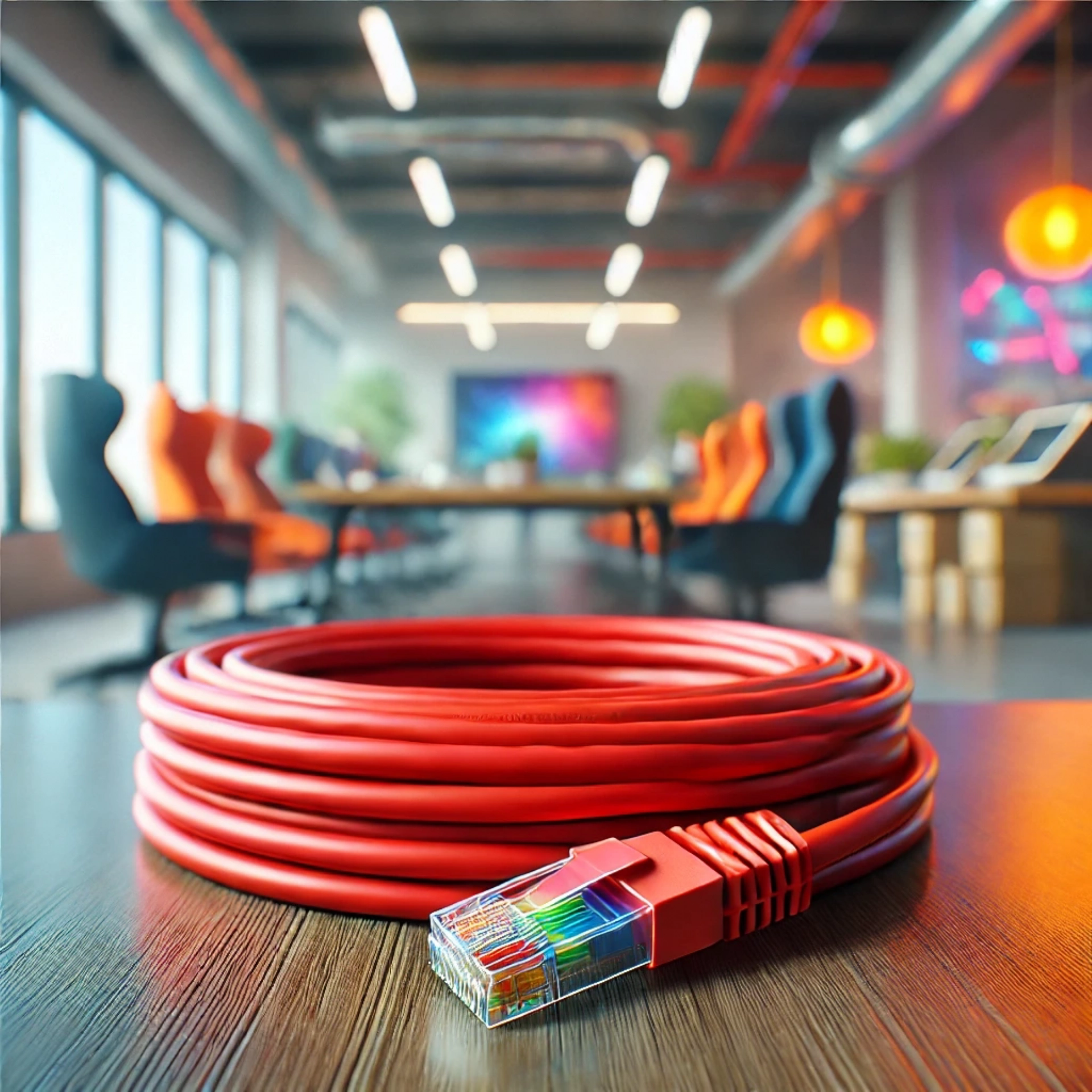 CAT6A U/FTP Patch Kablo - 40 metre, Kırmızı