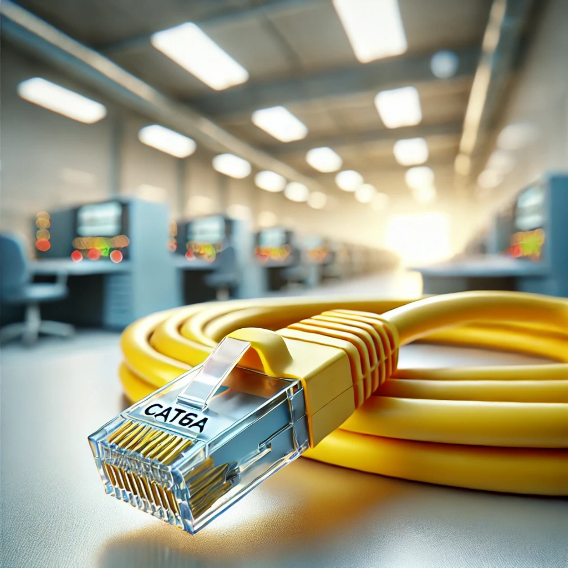 CAT6A F/UTP Patch Kablo - 40 metre, Sarı