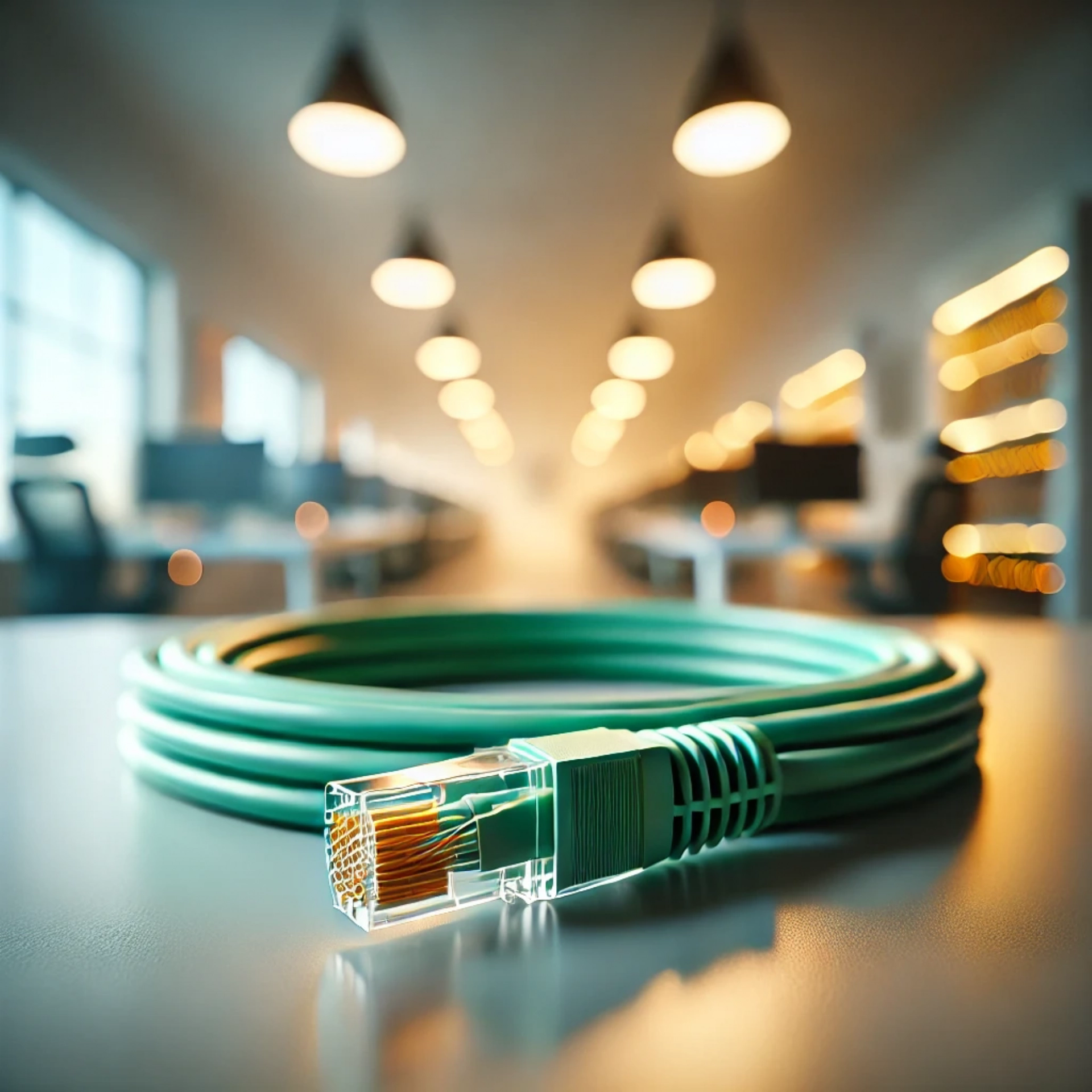 CAT6A U/FTP Patch Kablo - 40 metre, Yeşil