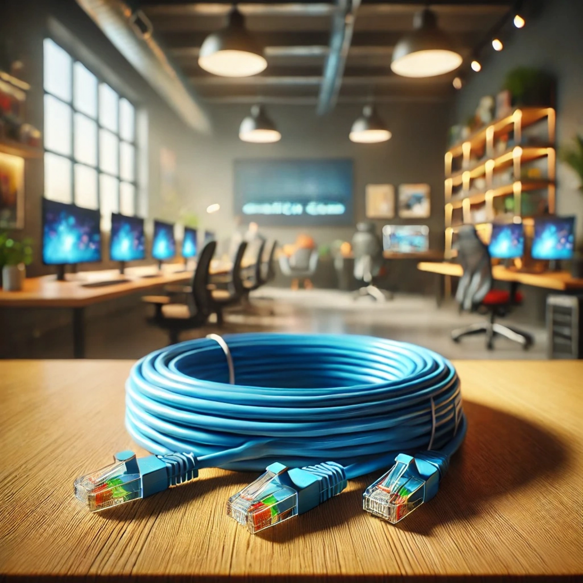 CAT6A U/FTP Patch Kablo - 50cm, Mavi