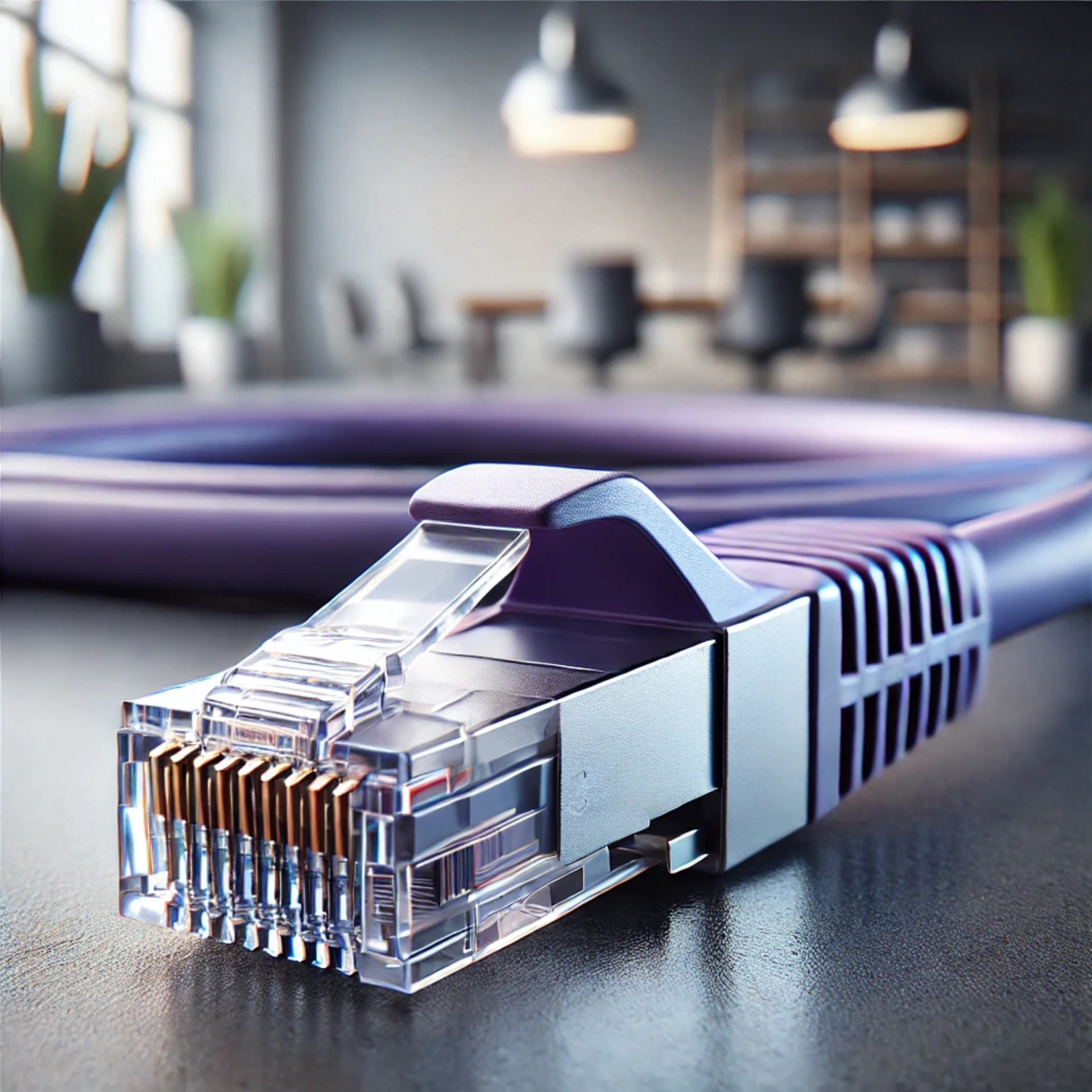 CAT7 Patch Kablo - 50cm, Mor