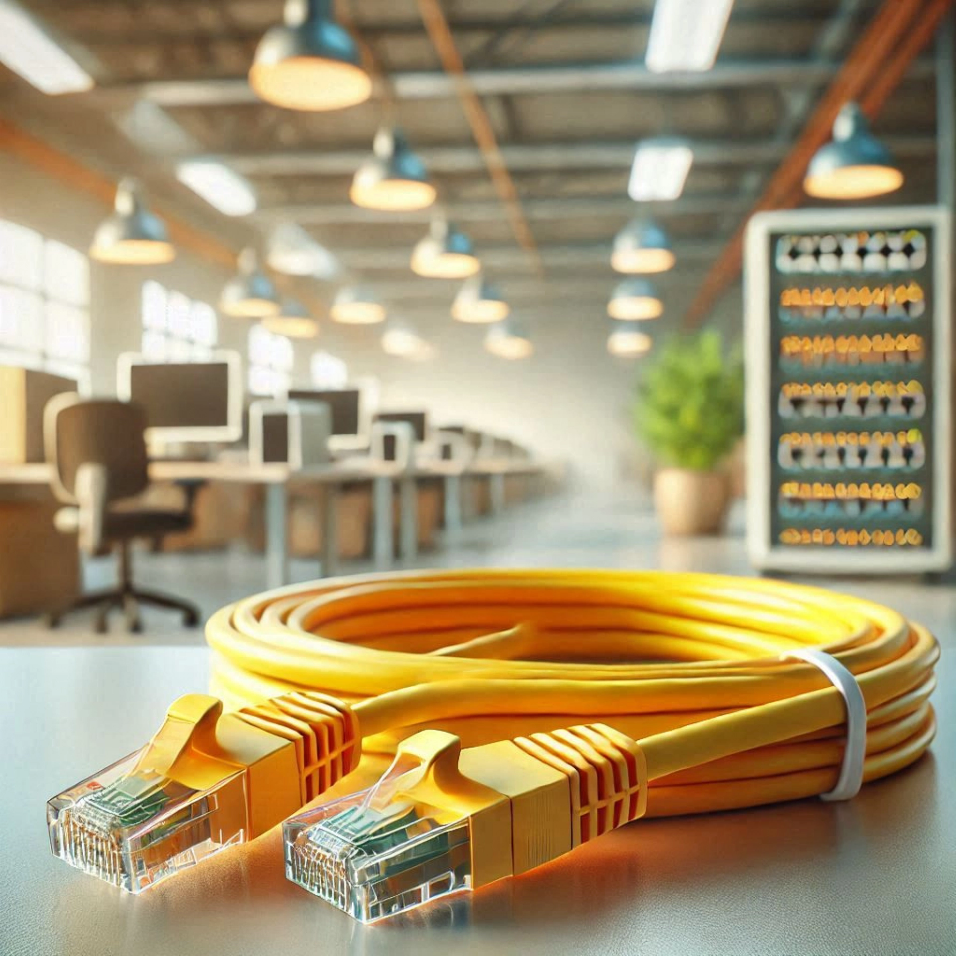 CAT6A S/FTP Patch Kablo - 50cm, Sarı