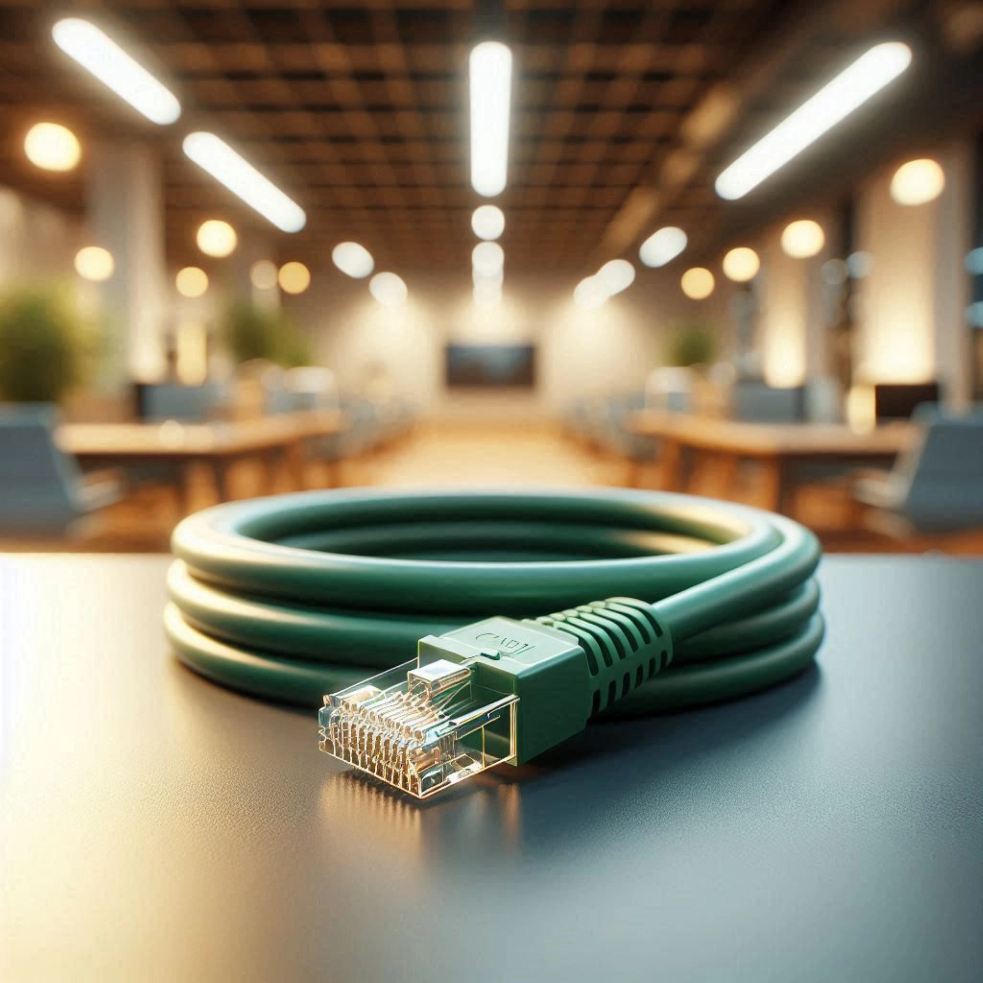 CAT7 Patch Kablo - 50cm, Yeşil