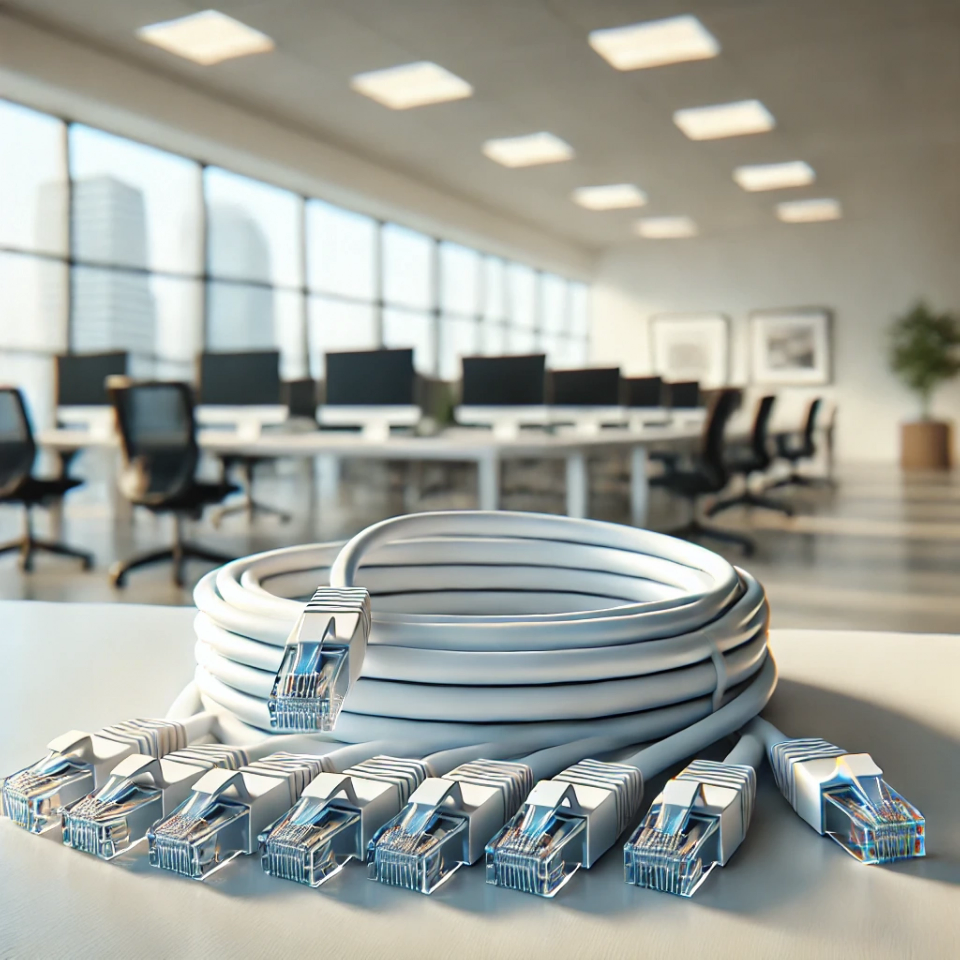 CAT6A SF/UTP Patch Kablo - 50 metre, Beyaz