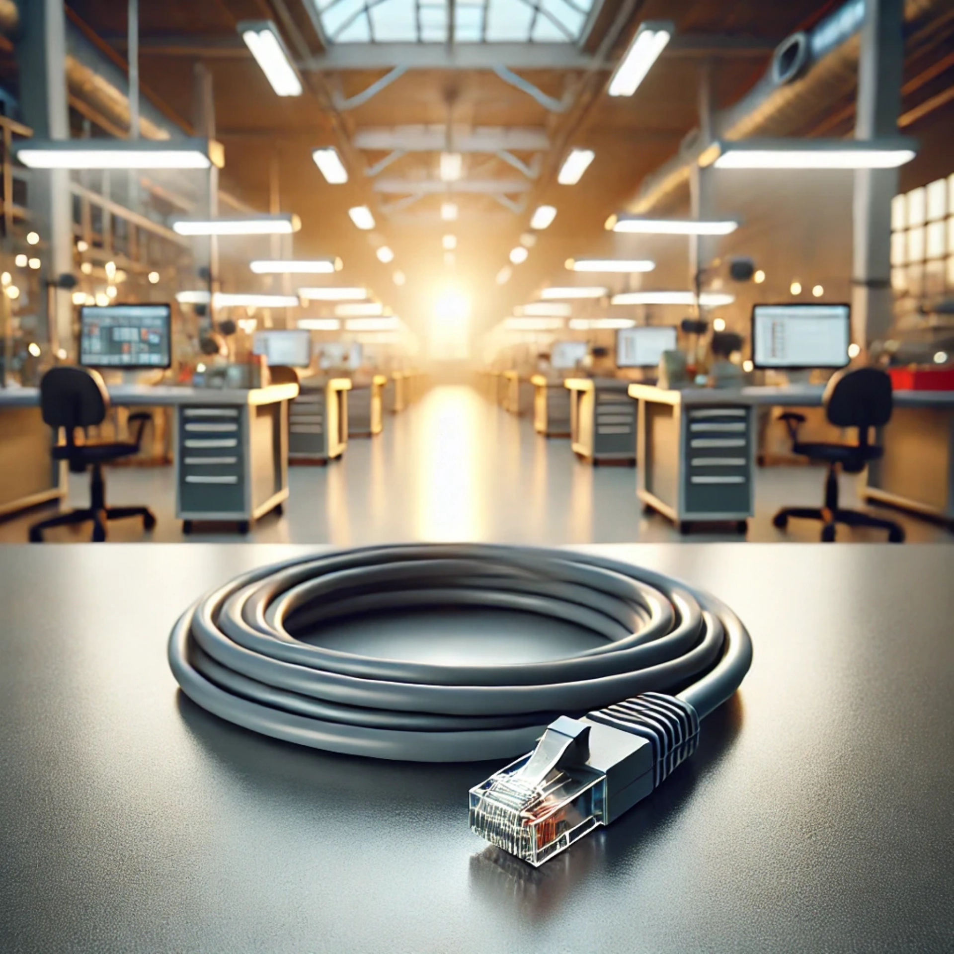 CAT6A S/UTP Patch Kablo - 50 metre, Gri