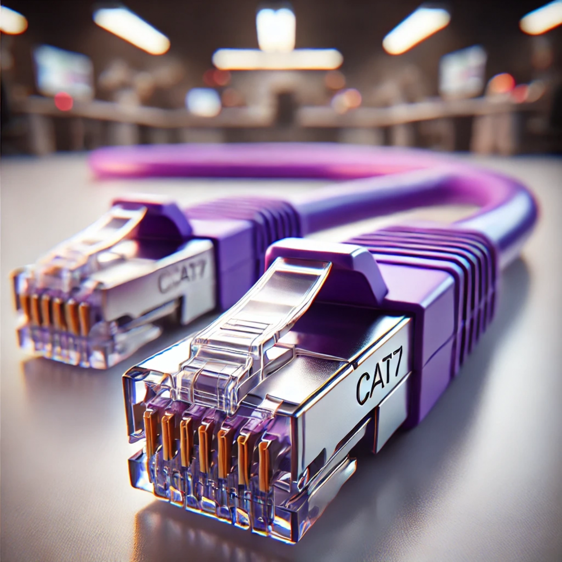 CAT7 Patch Kablo - 50 metre, Mor