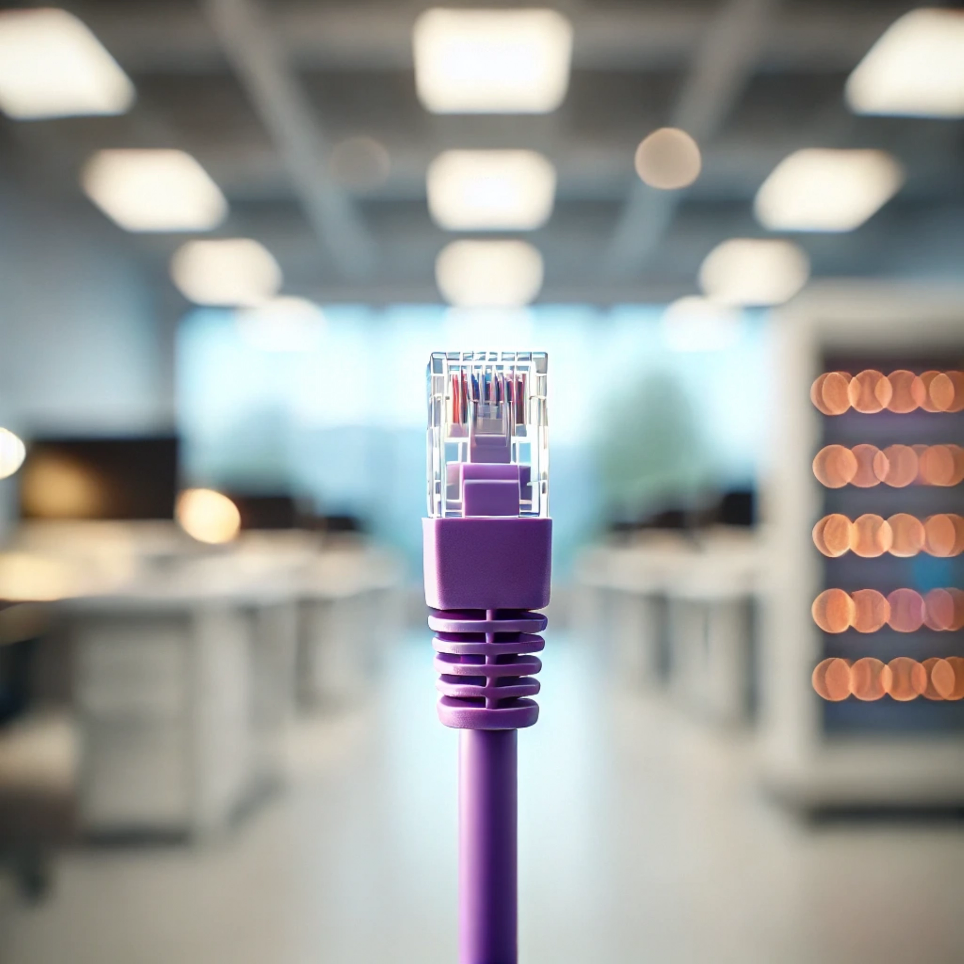 CAT6A F/UTP Patch Kablo - 50 metre, Mor