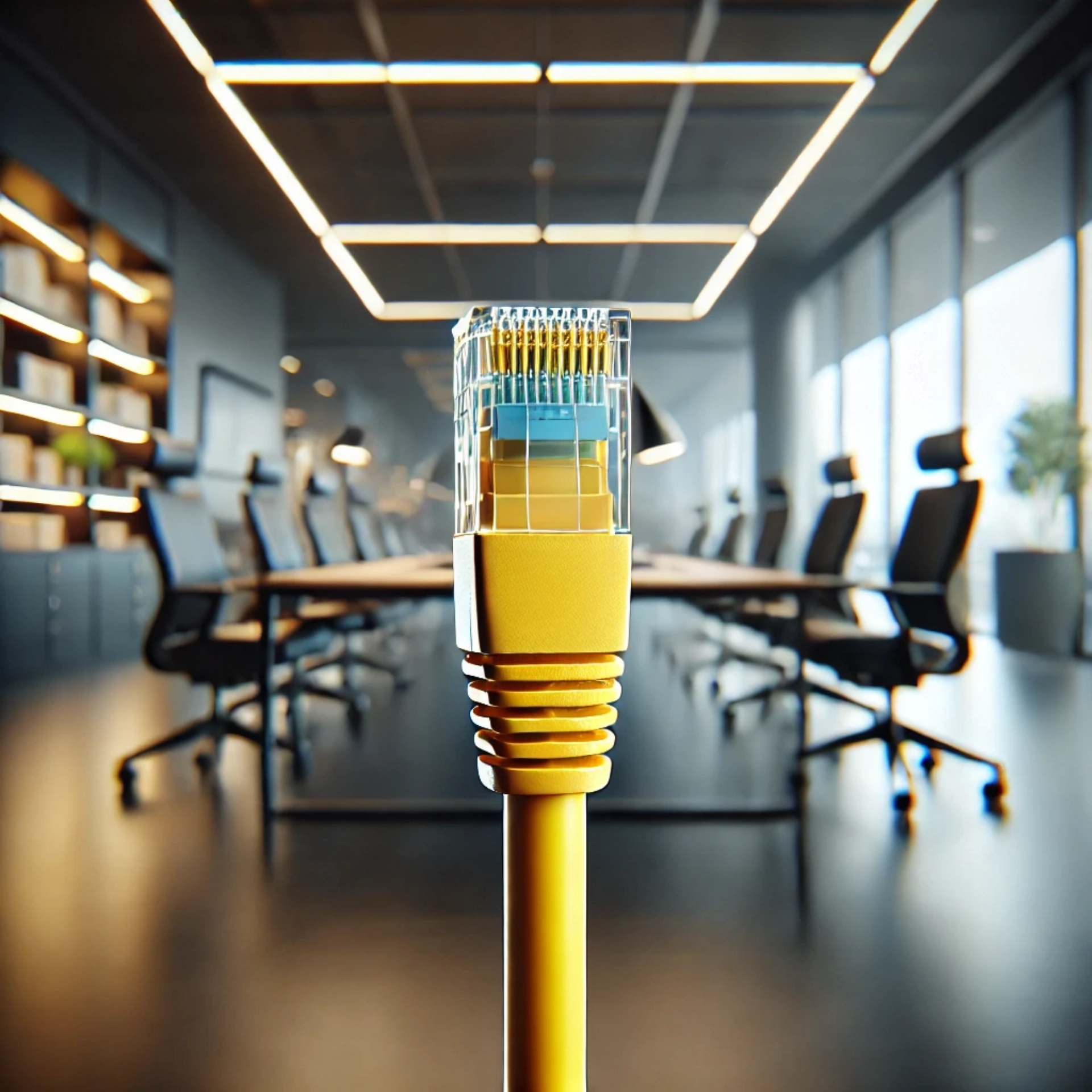 CAT6A U/UTP Patch Kablo - 50 metre, Sarı